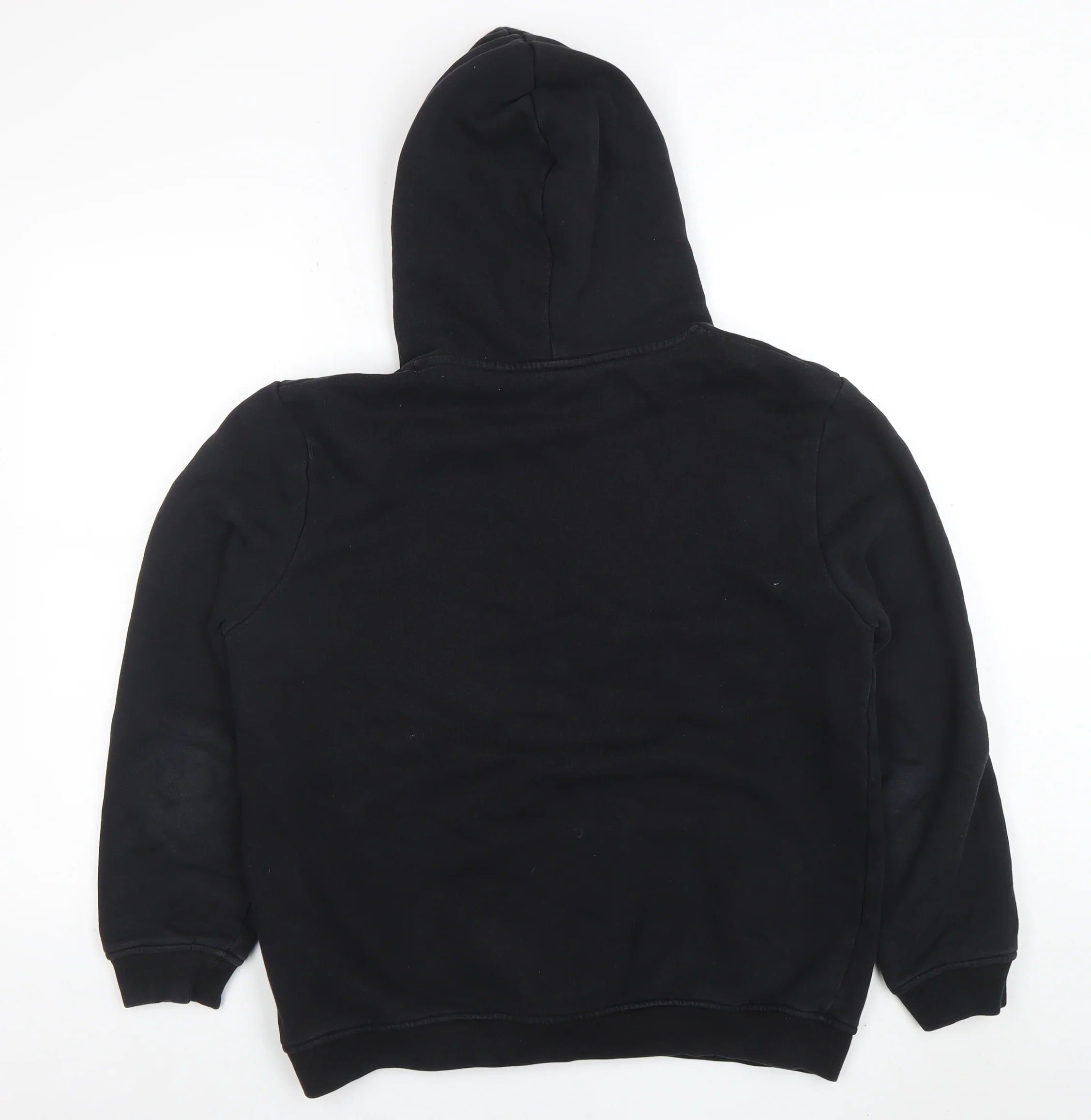 ARNE Women Black M Pullover Hoodie Cotton Blend Casual Sweatshirt - Image 3