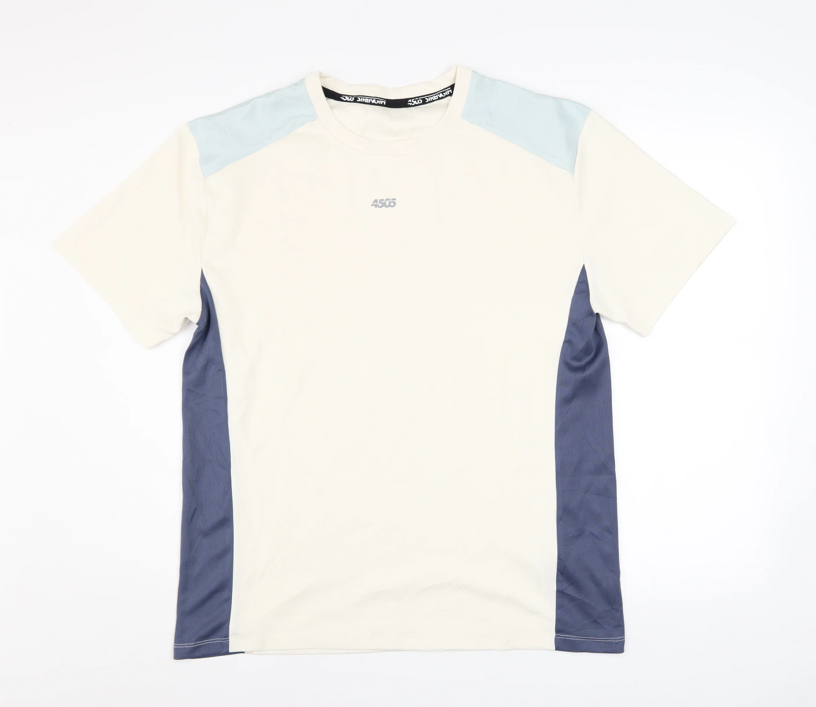 ASOS 4505 Men's Beige Colourblock Athletic T-Shirt Size L