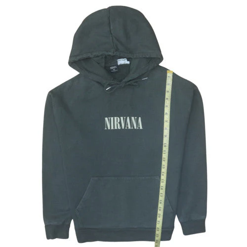 ASOS Design Men’s Black Nirvana Pullover Hoodie XS Music Graphic - Image 2