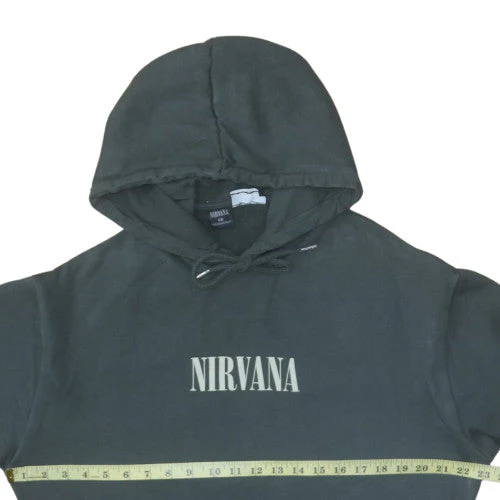 ASOS Design Men’s Black Nirvana Pullover Hoodie XS Music Graphic - Image 3
