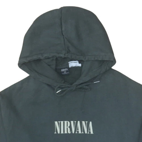 ASOS Design Men’s Black Nirvana Pullover Hoodie XS Music Graphic - Image 8