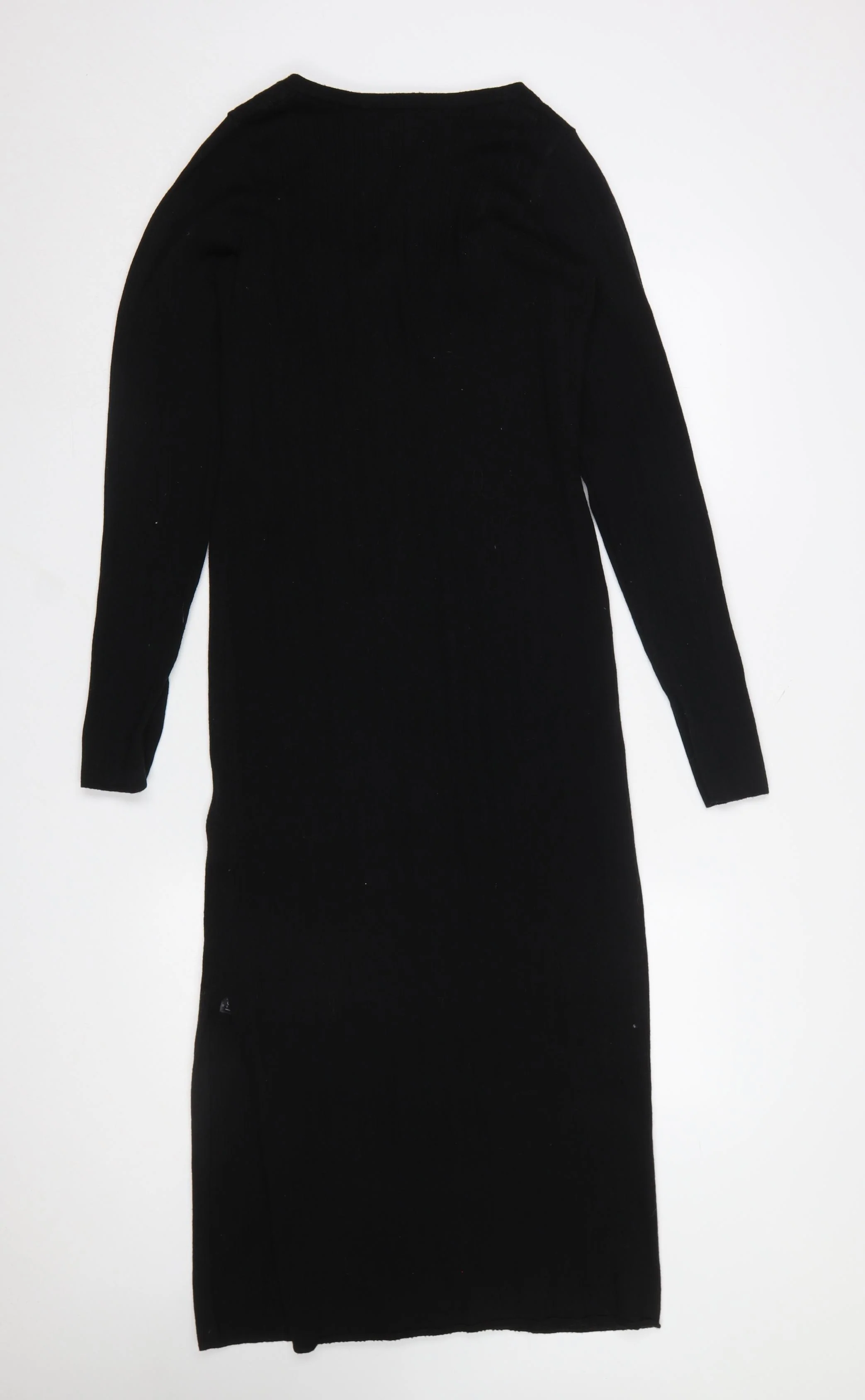 ASOS DESIGN Women Black Size 12 Bodycon Midi Long Sleeve Dress - Image 3