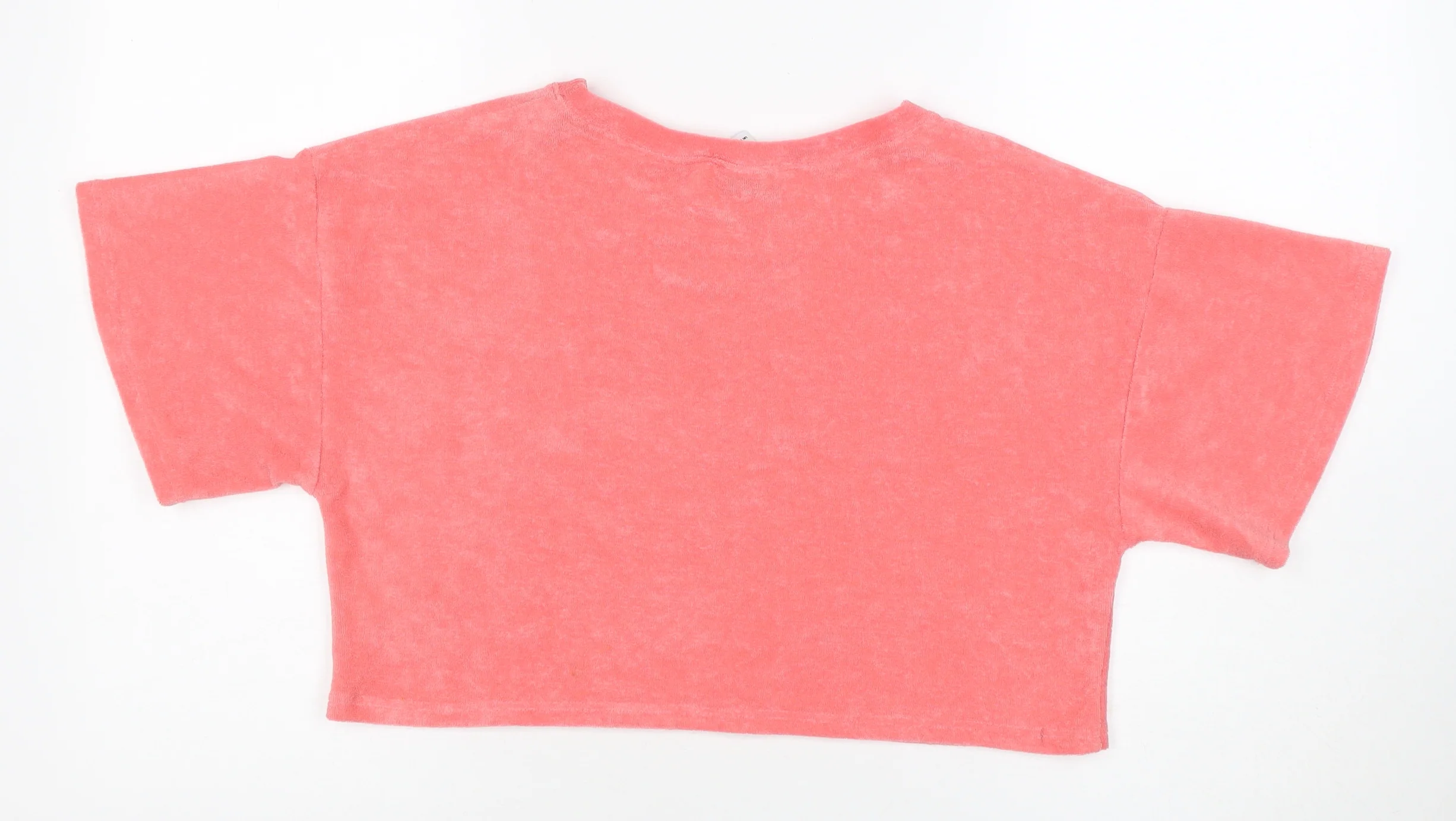ASOS DESIGN Women’s Pink Cropped Jersey T-Shirt Size 12 - Image 3