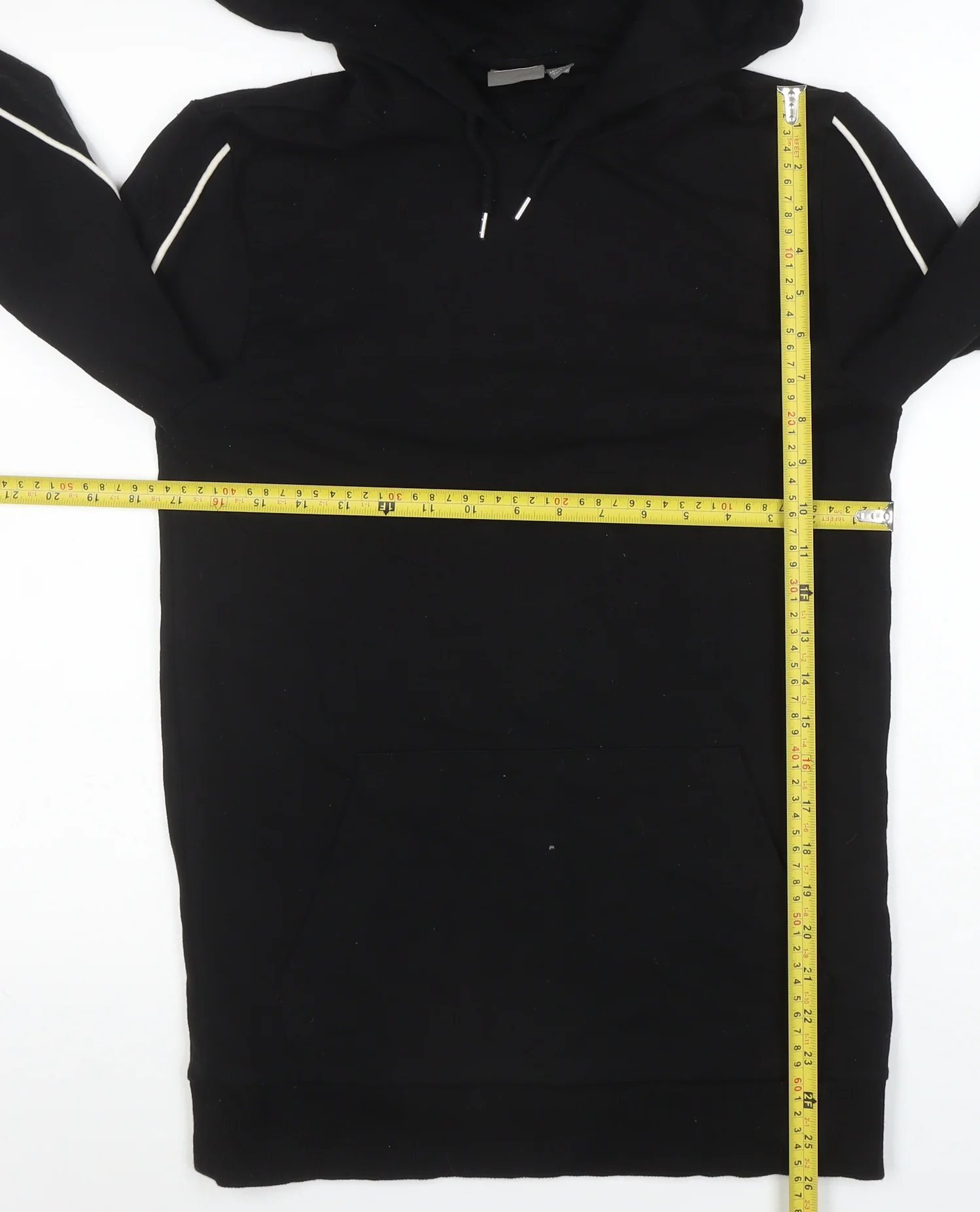 ASOS Men's Black Pullover Hoodie Small Long Sleeve Casual Jersey - Image 2