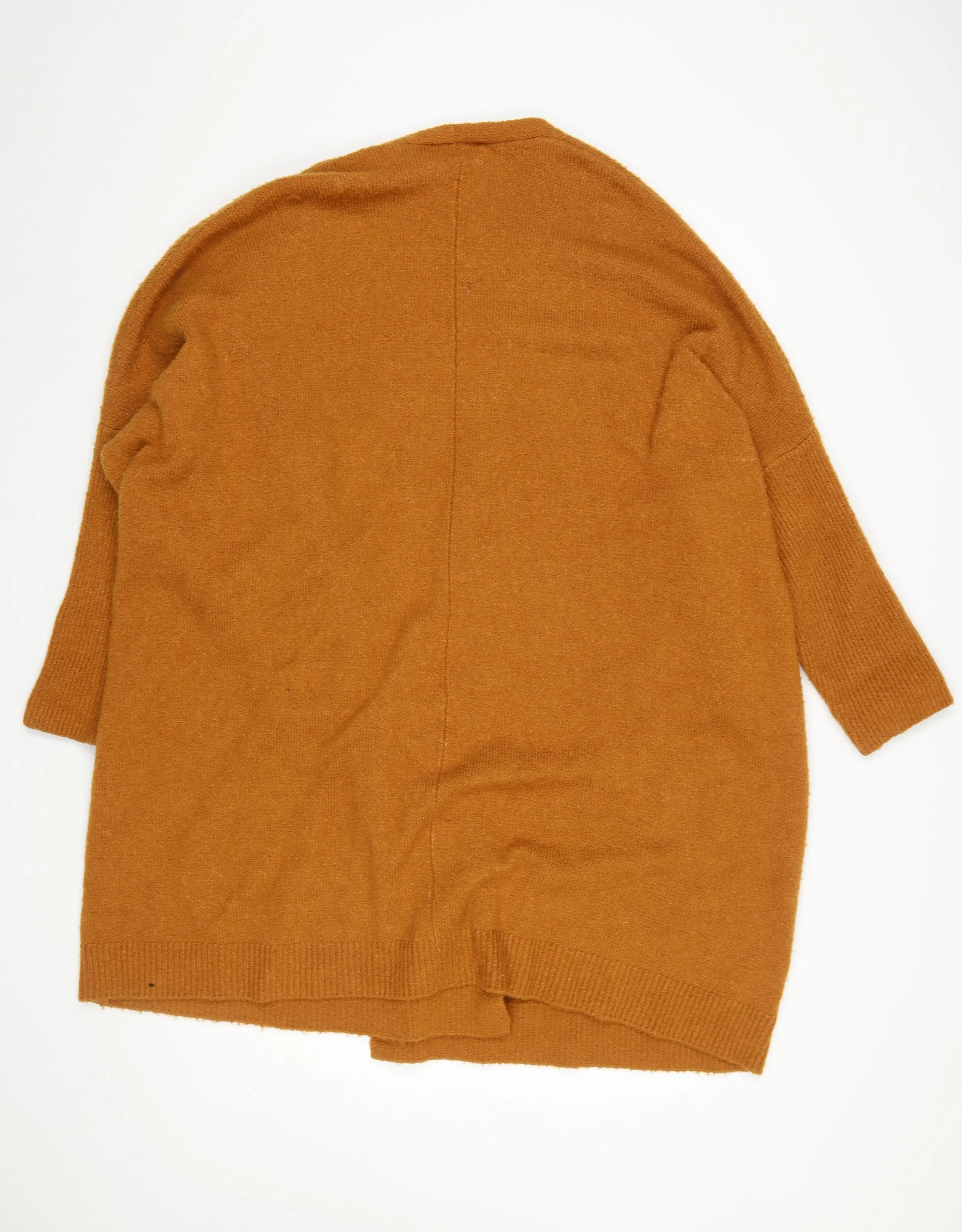 ASOS Women Brown Size 14 Open Knit Relaxed Wool Blend Cardigan - Image 3