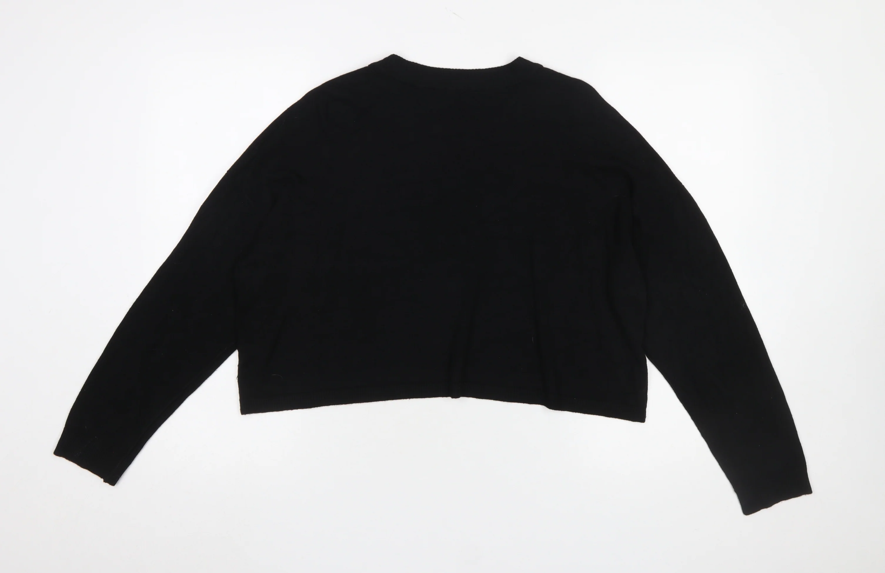 ASOS Women’s Black Crew Neck Long Sleeve Pullover Jumper Size 12 - Image 3