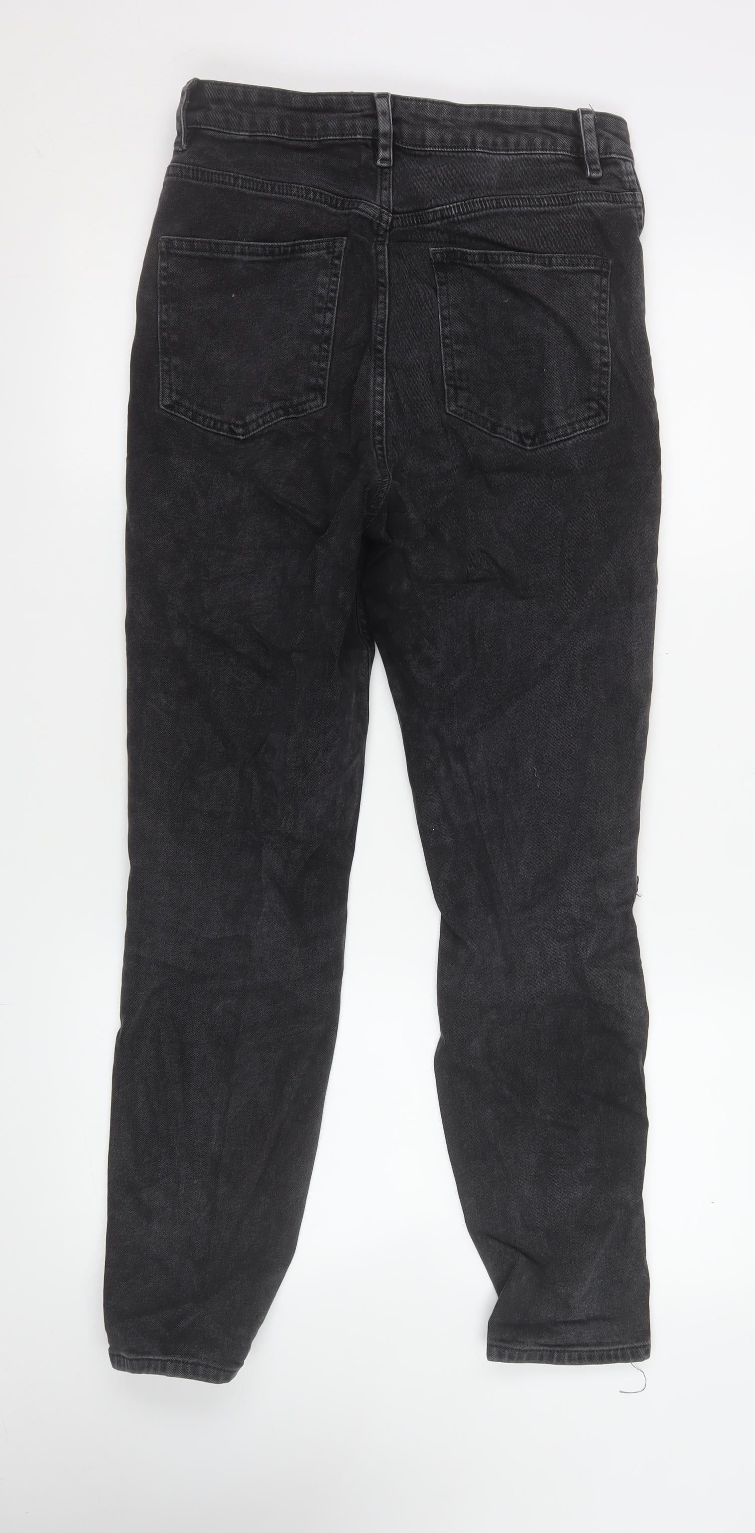 ASOS Women’s Black High Rise Skinny Distressed Jeans Size 10 - Image 3