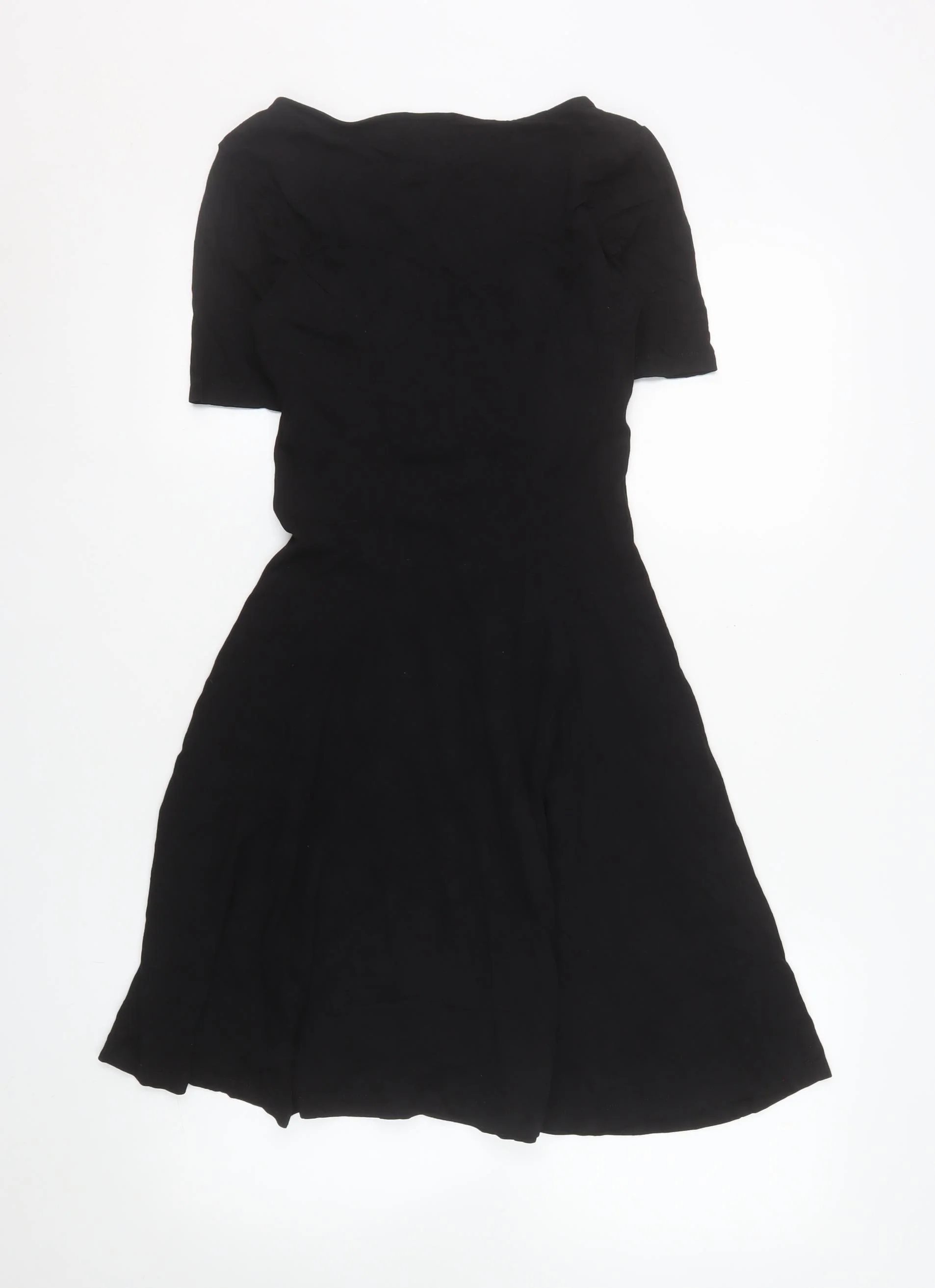 ASOS Women’s Black Size 10 Fit & Flare Short Sleeve Dress - Image 3
