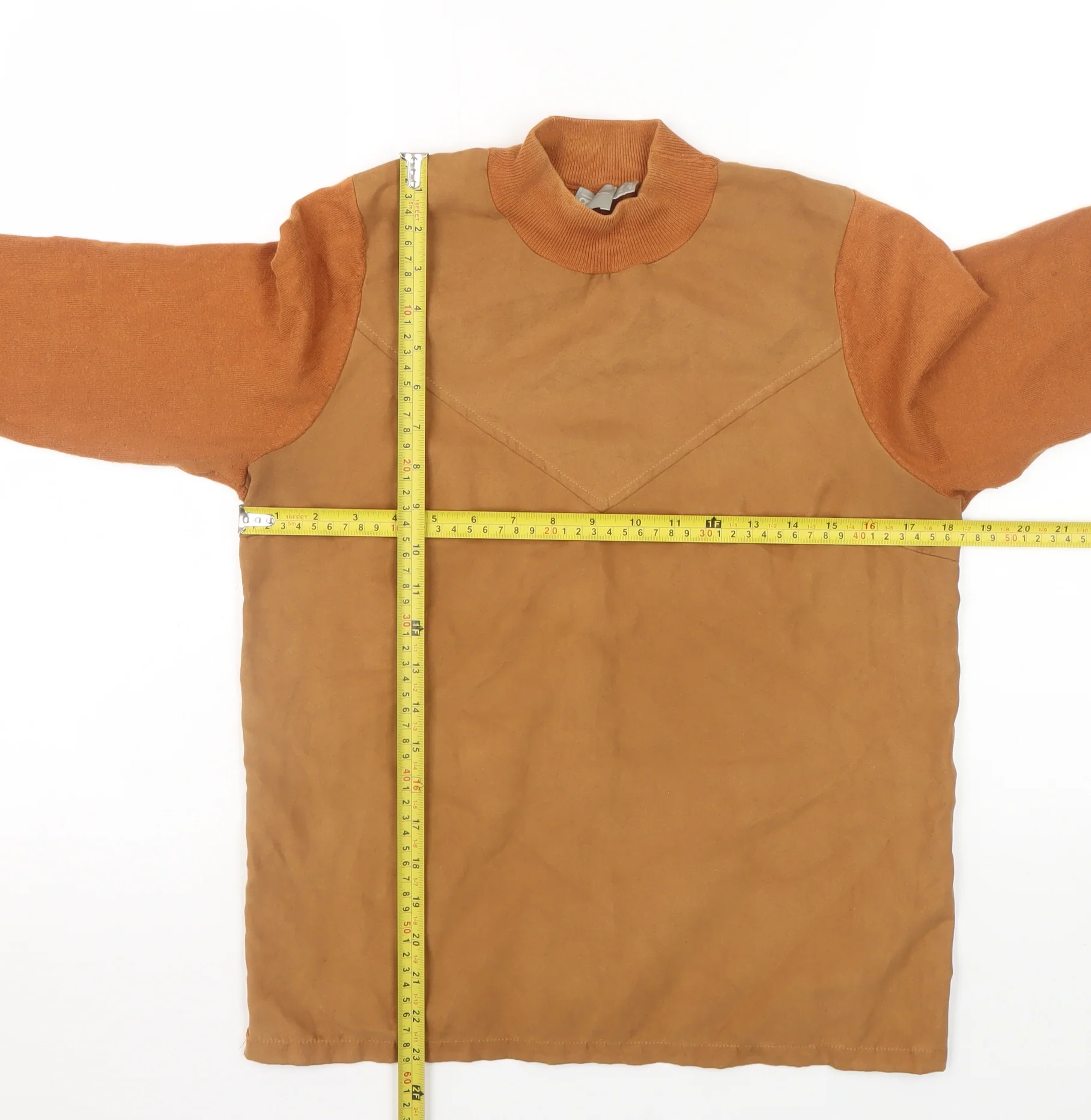 ASOS Women’s Brown Mock Neck Long Sleeve Pullover Jumper Size 12 - Image 2