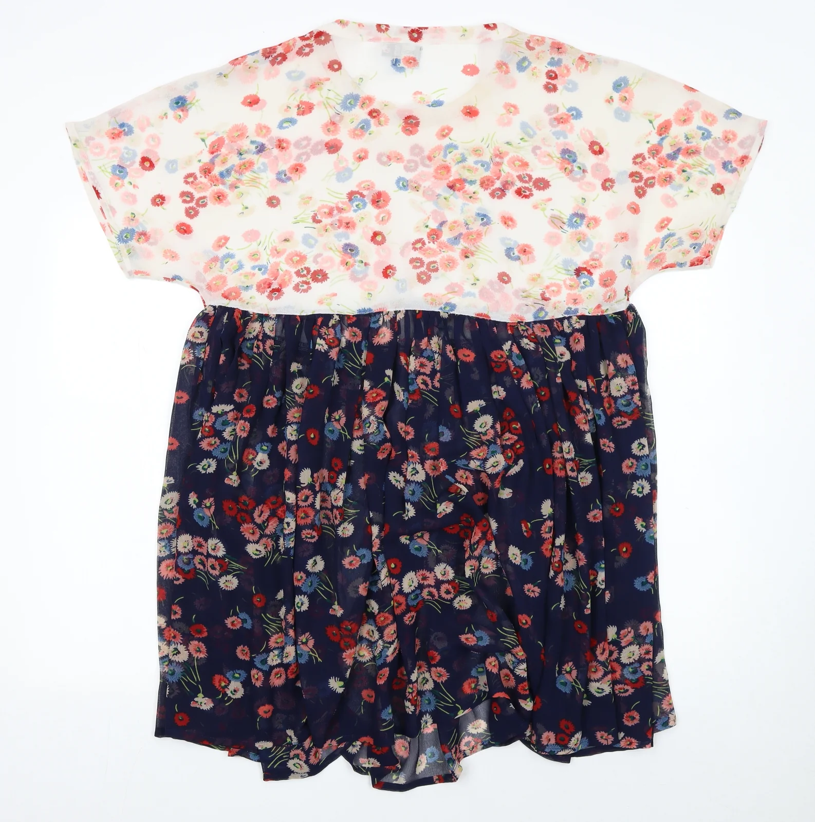 ASOS Women’s Multicoloured Floral Fit & Flare Knee Dress Size 10 - Image 3