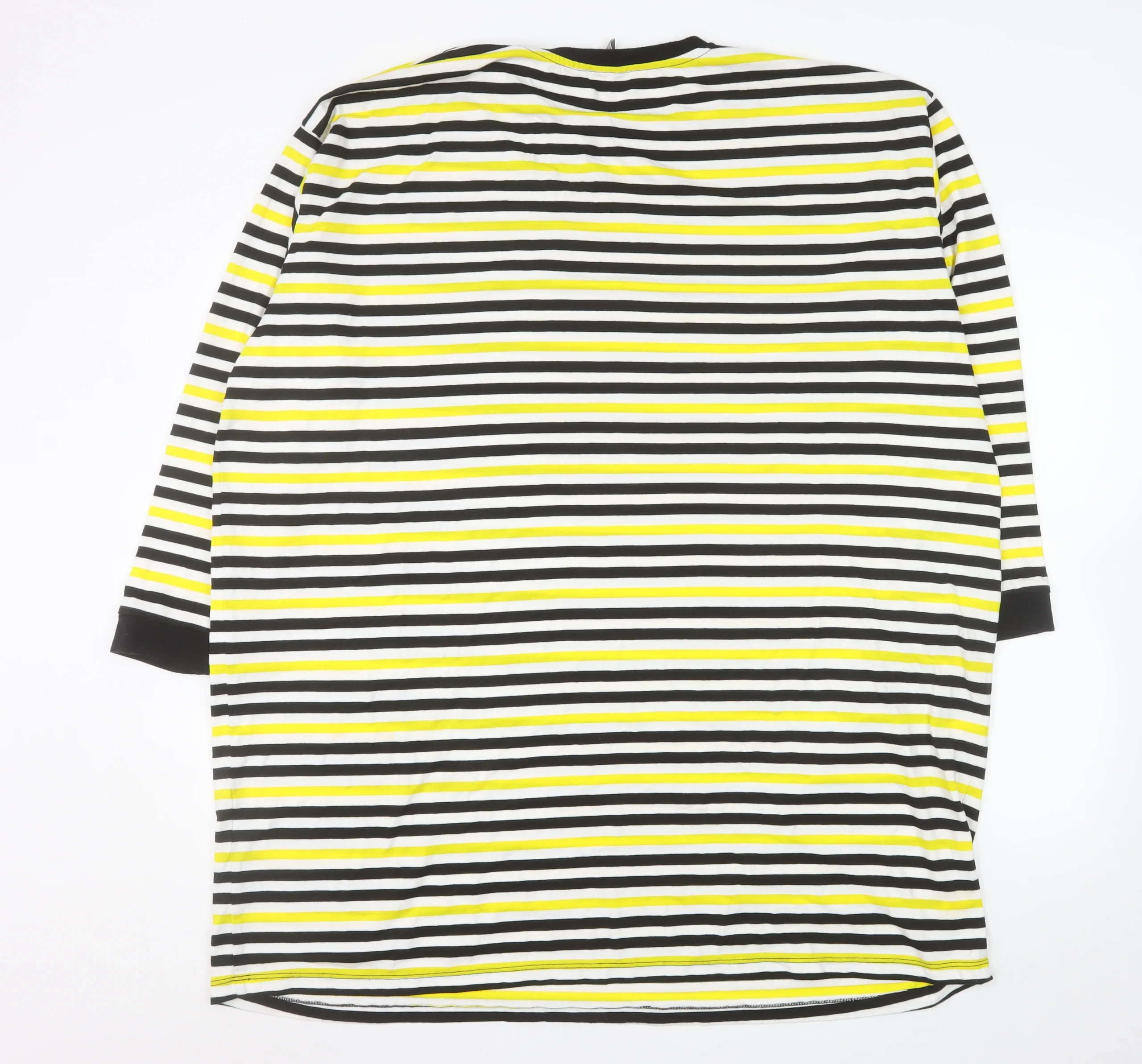 ASOS Women’s Multicoloured Striped Cotton Jersey T-Shirt Dress Size 12 - Image 3