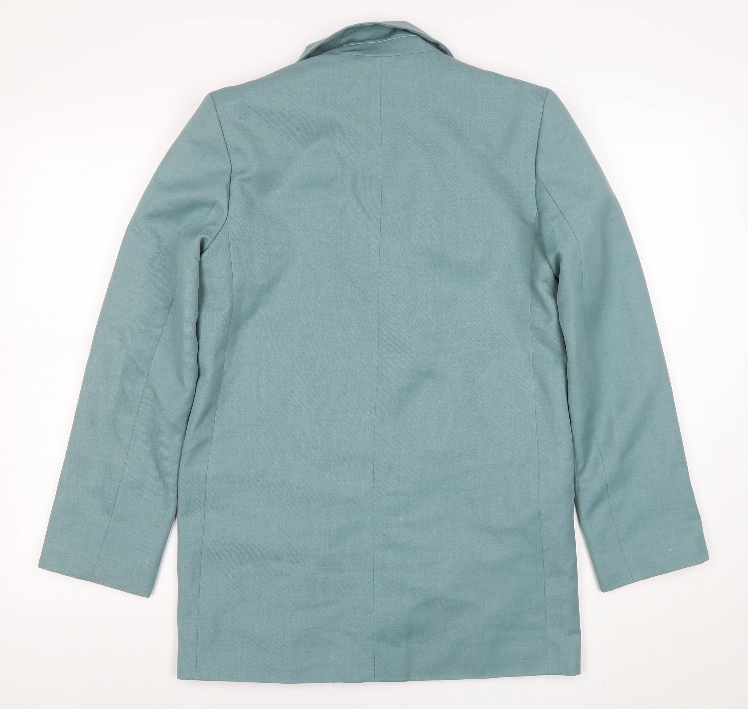 ASOS Women Teal Blue One-Button Long Blazer Jacket Size UK 6 - Image 3