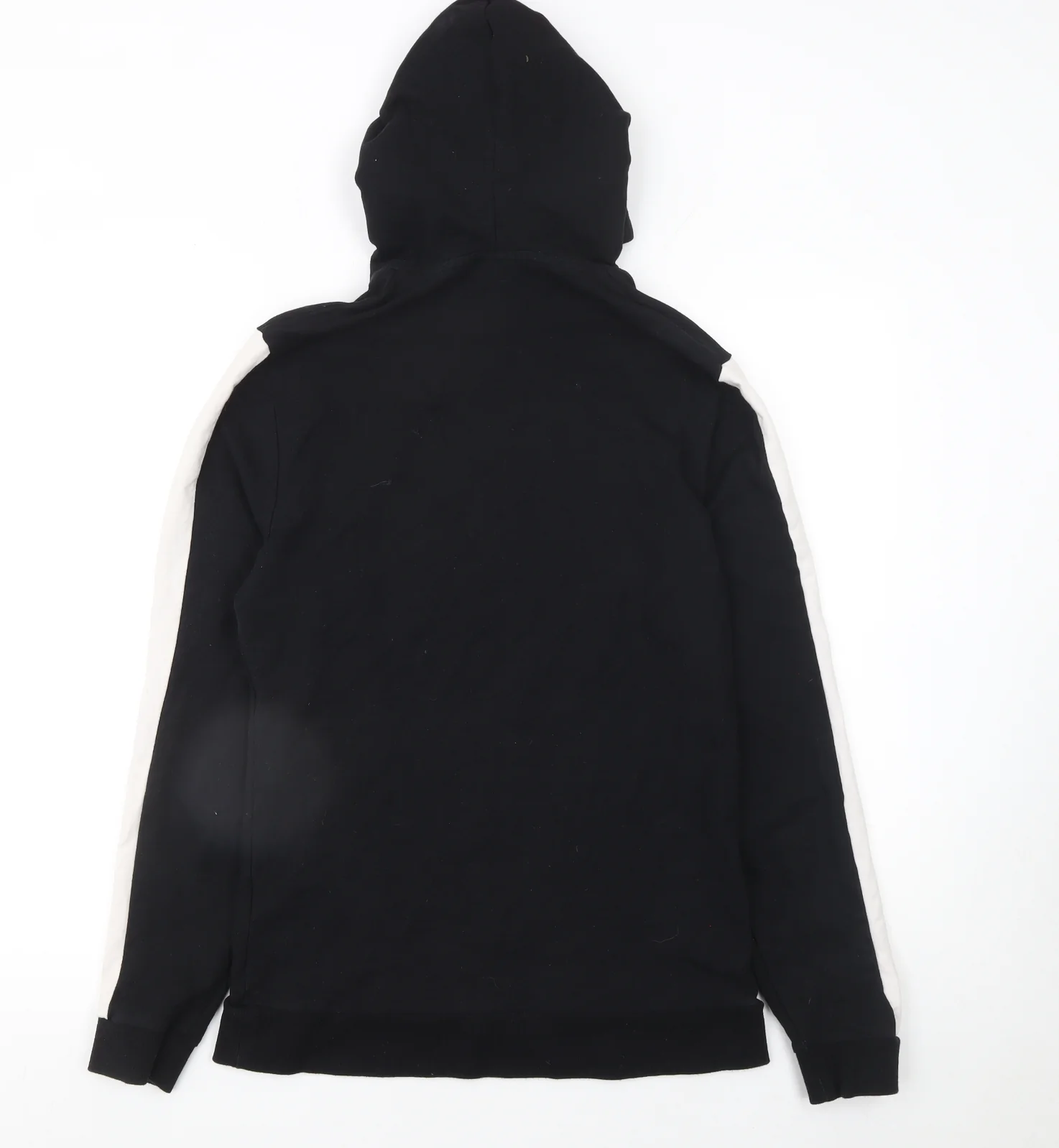 ASOS Womens Black & White Pullover Hoodie Cotton Blend Size M - Image 3