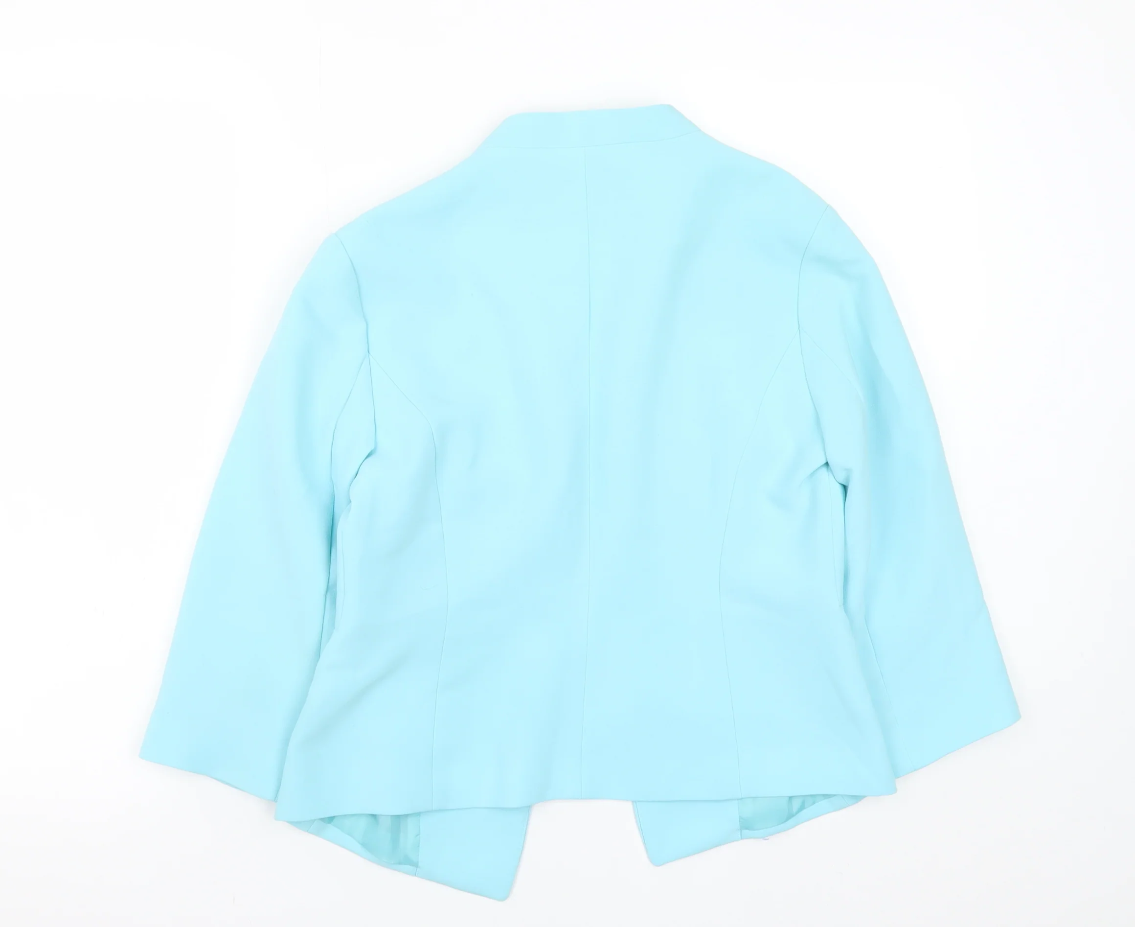 Atmosphere Women Blue Size 10 Tailored Shawl Collar Blazer - Image 3