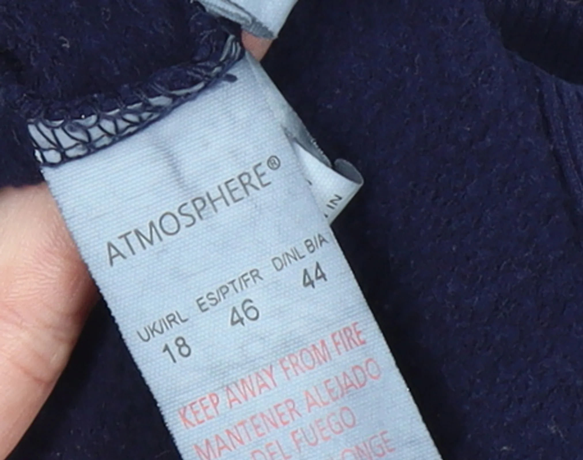 Atmosphere Women Navy Blue Minnie Mouse Hoodie Size 18 Cotton - Image 4