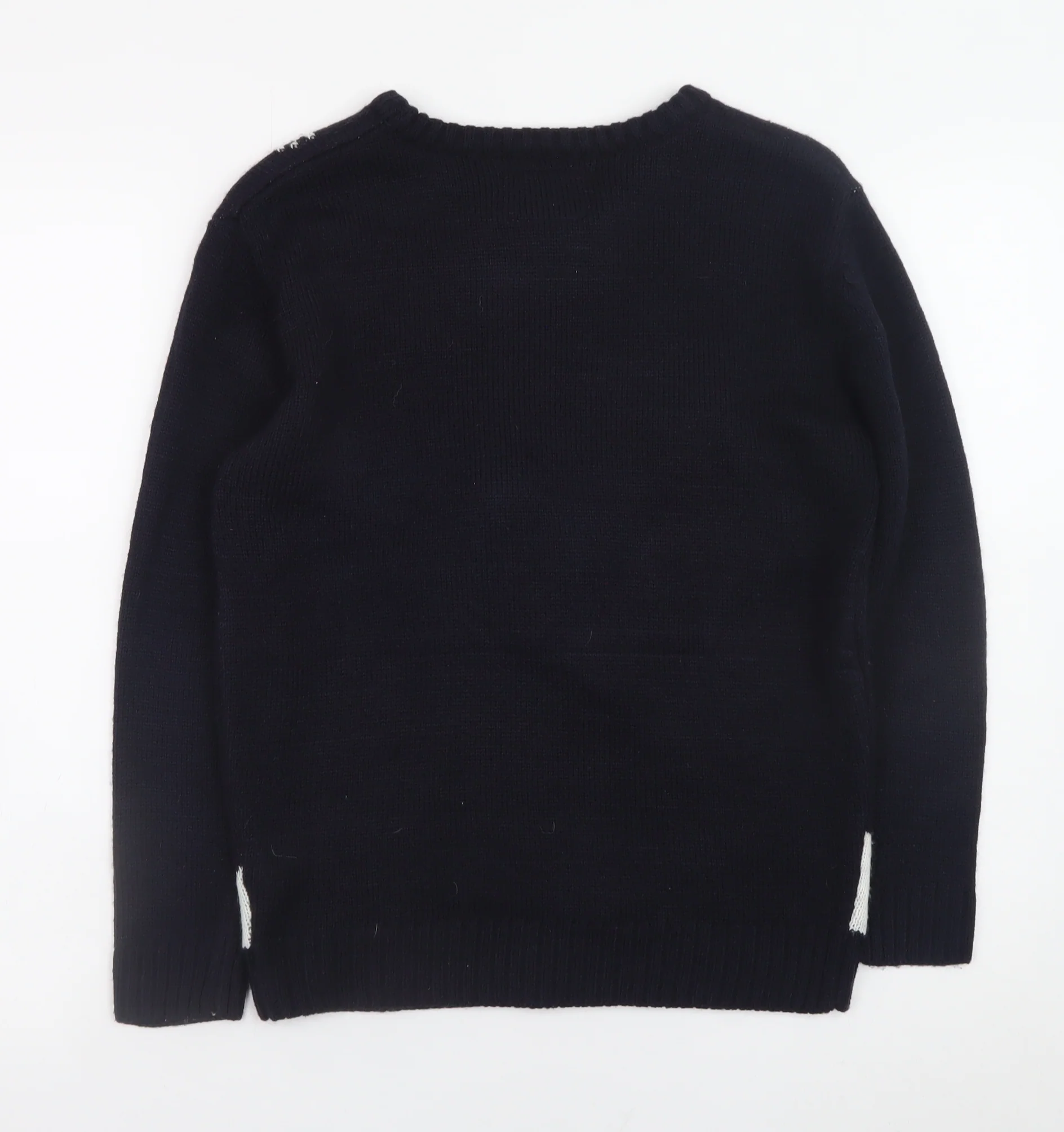 Atmosphere Women's Blue XS Christmas Snowman Knit Jumper - Image 3