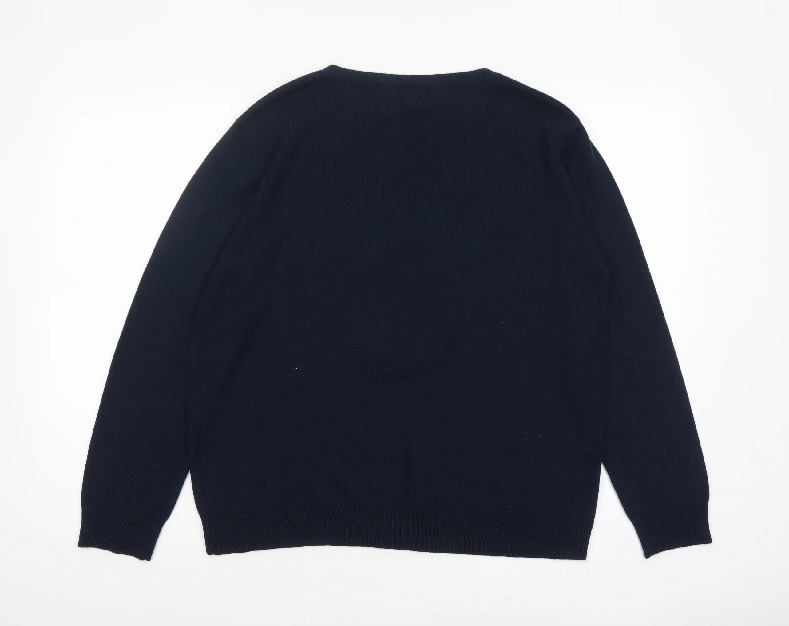 Atmosphere Women's Navy Reindeer Christmas Jumper L Crew Neck - Image 3
