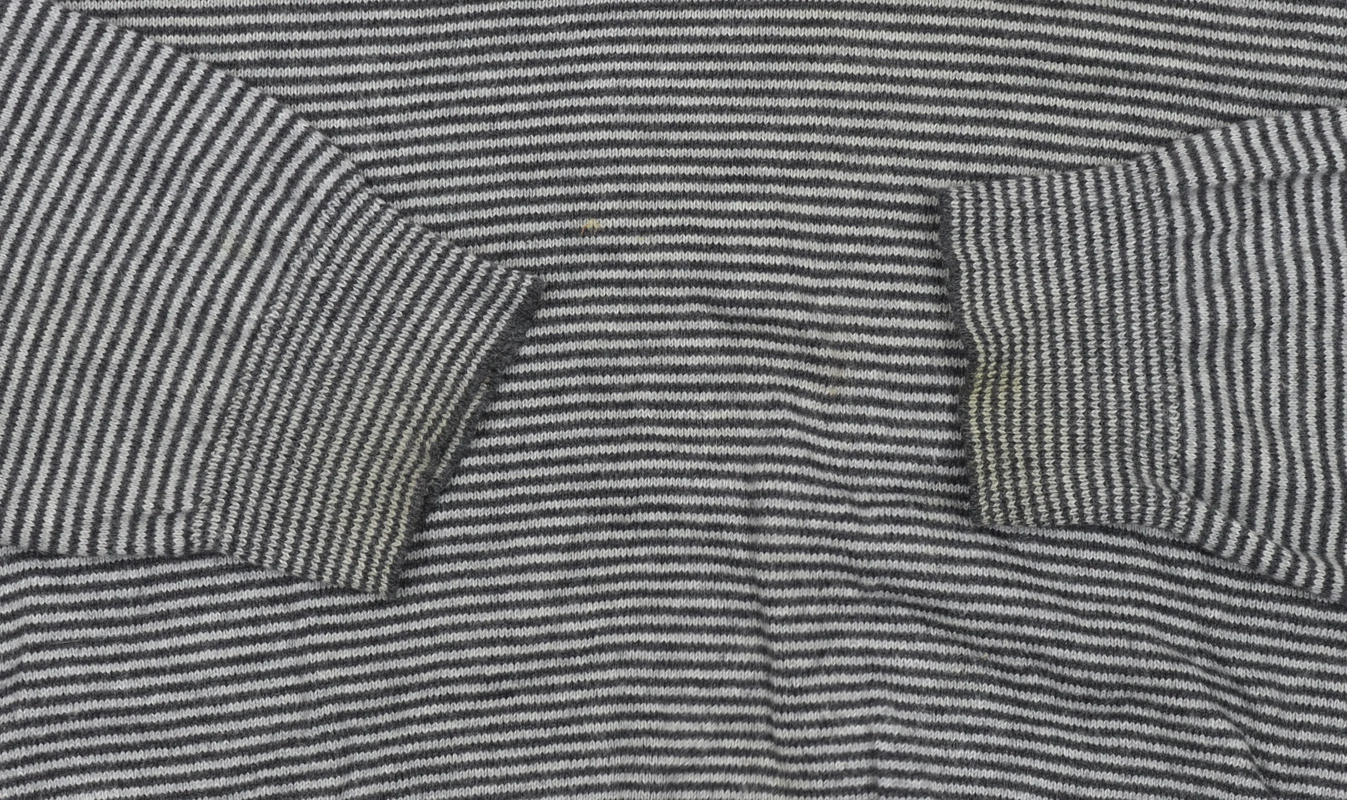 Austin Reed Men’s Grey Striped V-Neck Cashmere Blend Jumper M - Image 5