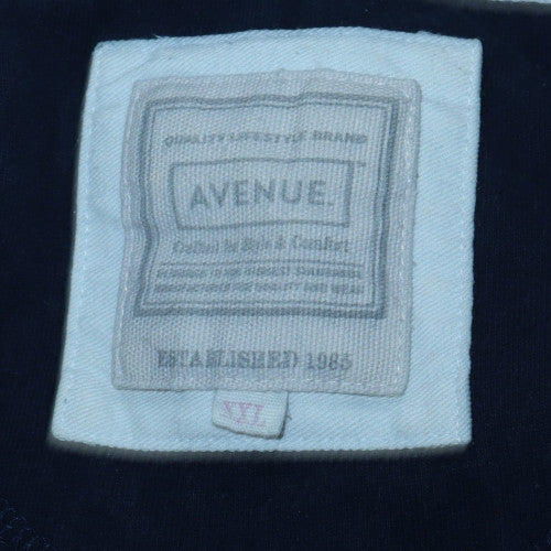 Avenue Men’s Blue 2XL Henley Sweatshirt Long Sleeve Cotton Top - Image 5