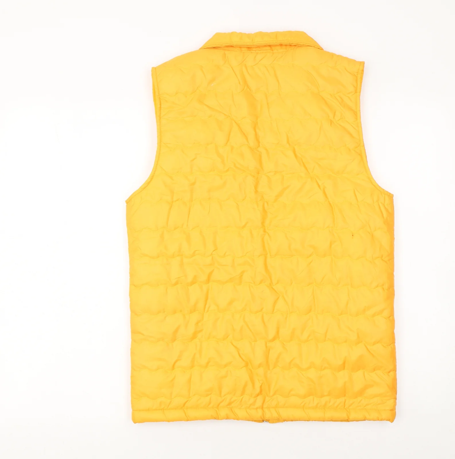 Aviator London Women's Yellow Puffer Waistcoat Size S Lightweight - Image 3