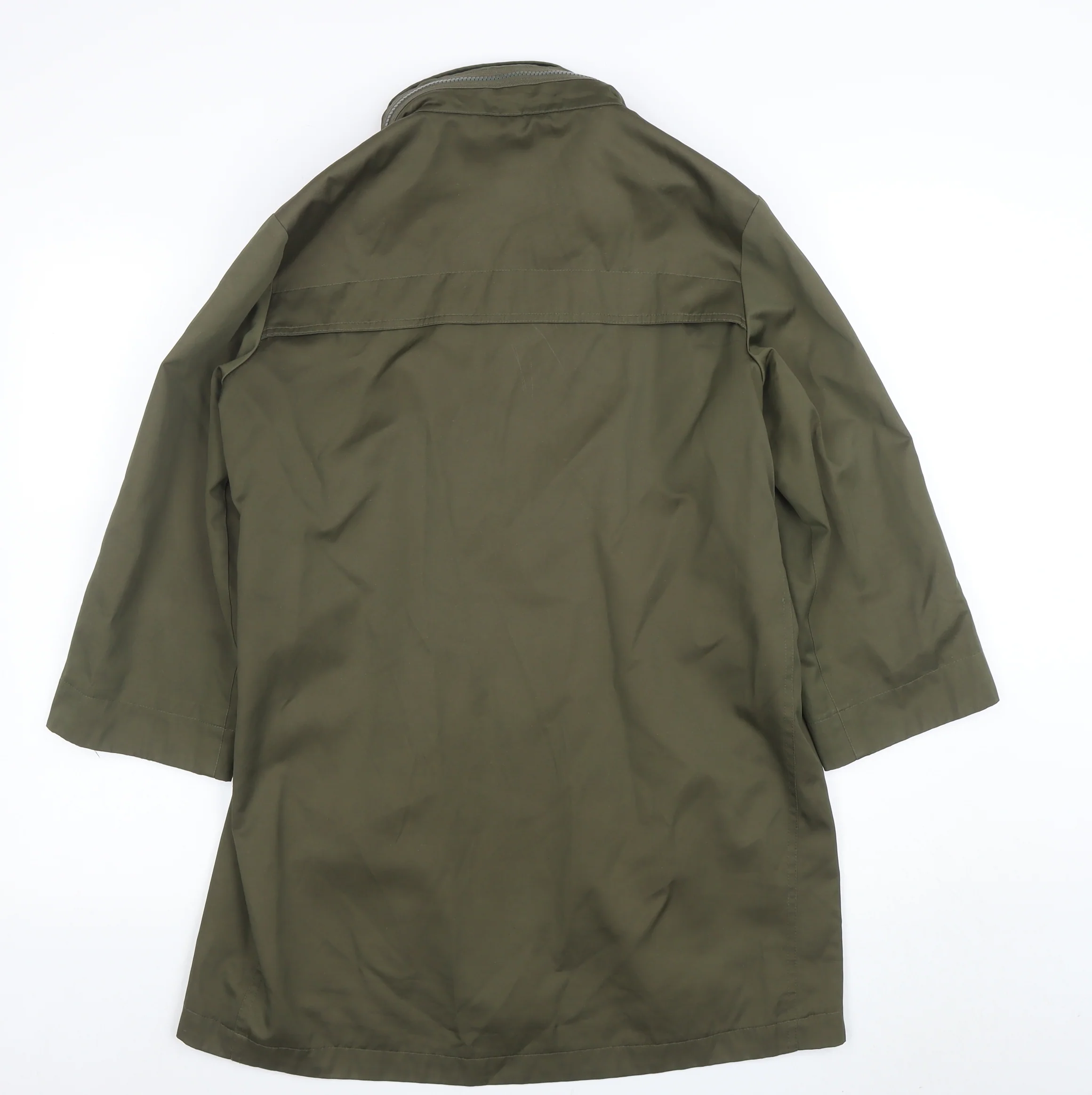 Axcent Women’s Green Parka Coat L Long Sleeve Zip Jacket - Image 3