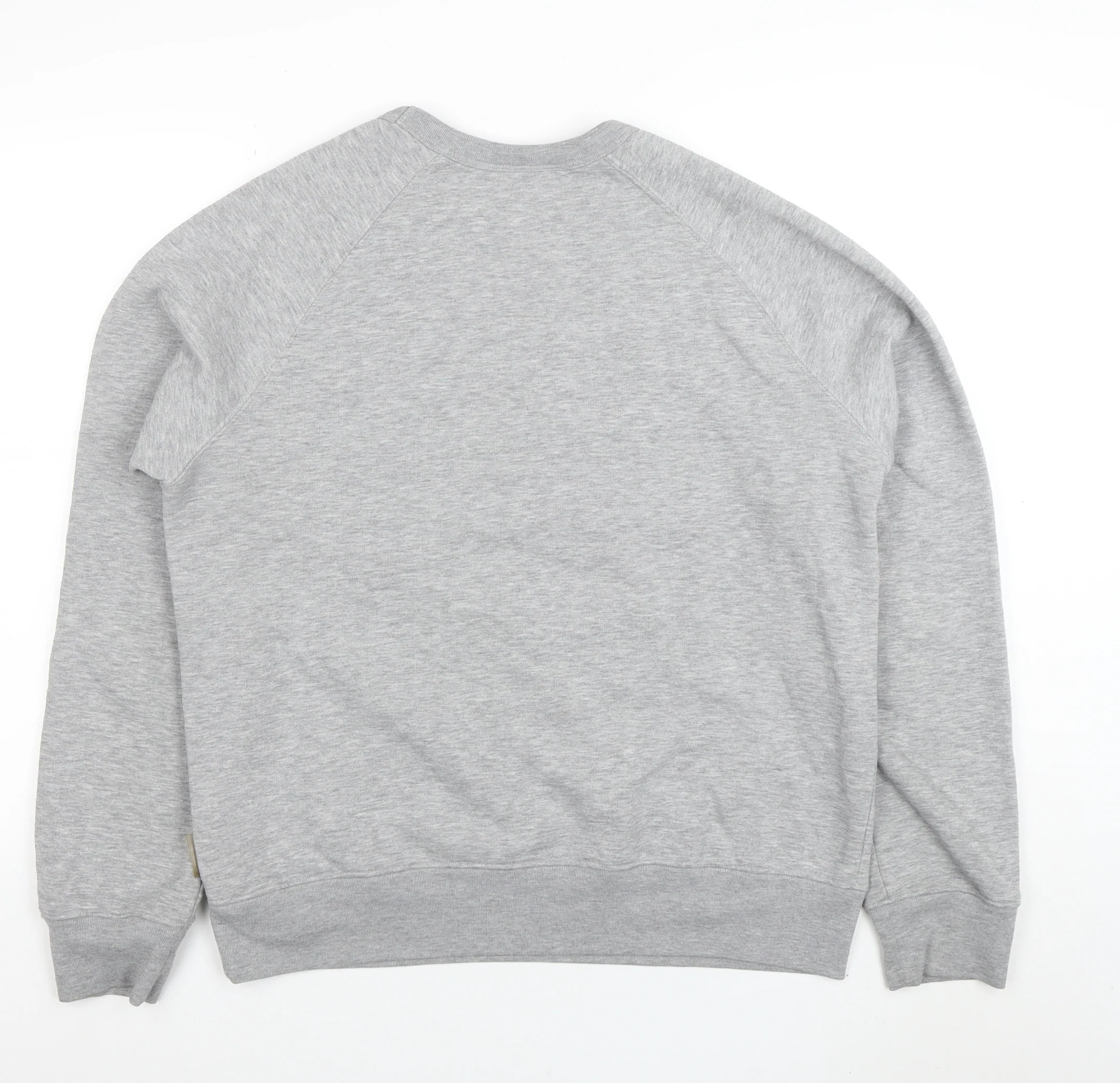 B-side Mens Grey Crew Neck Sweatshirt M Graphic Urban Pullover - Image 3