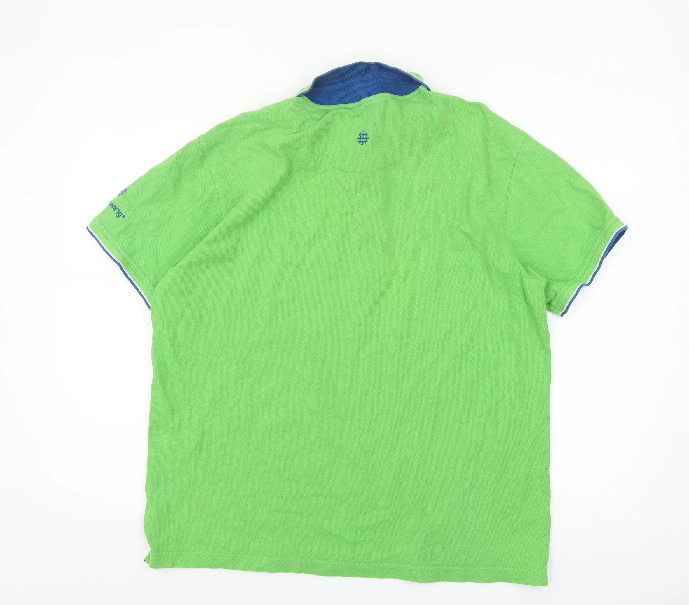 Backswing Men's Green Cotton Polo Shirt L Short Sleeve Golf Style - Image 3