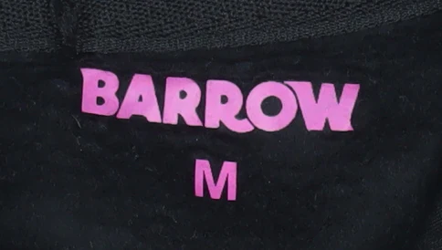 Barrow Men's Black Pullover Hoodie M Graphic Bear Design - Image 4