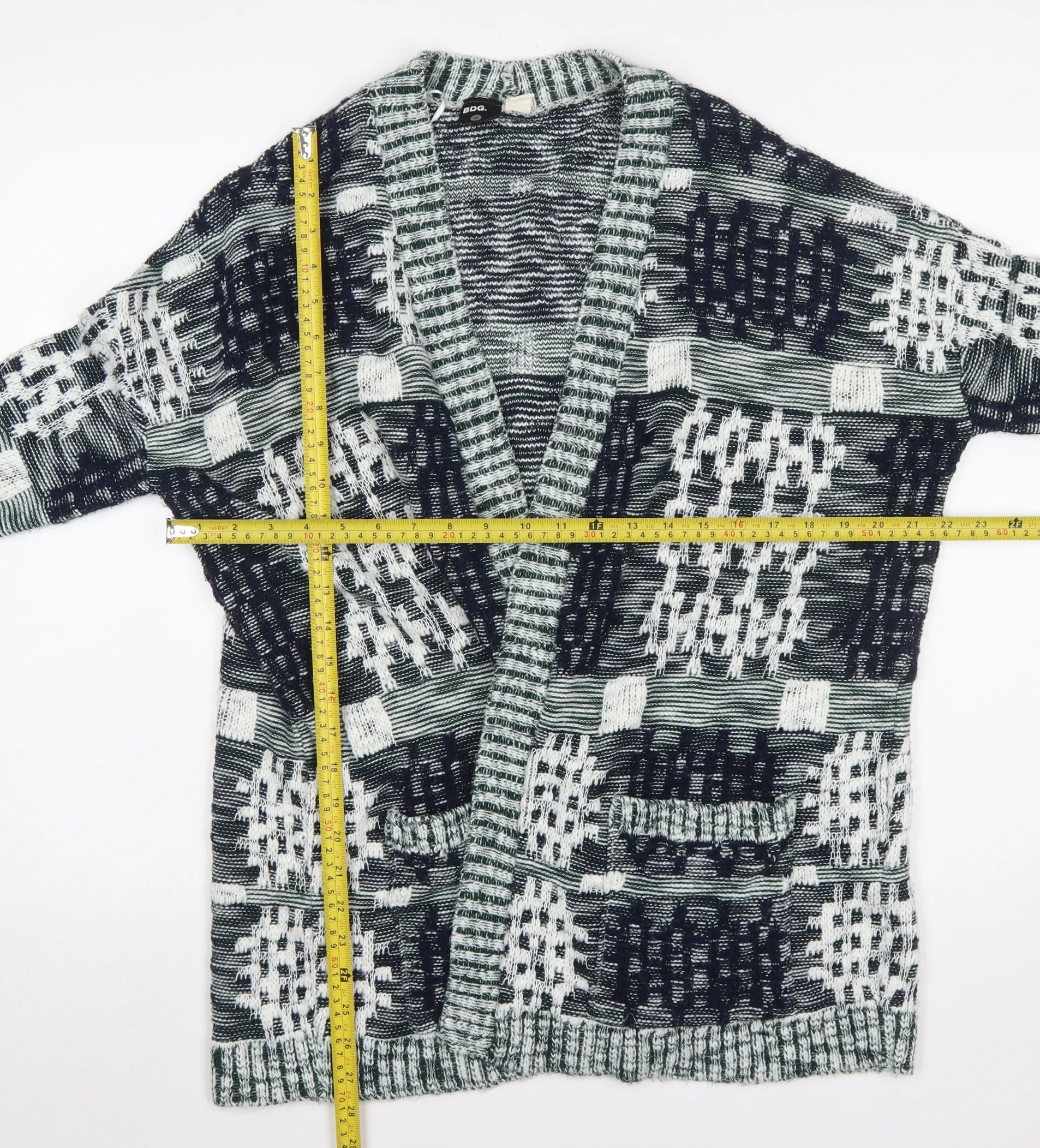 BDG Womens Multicoloured Knit Long Sleeve Cardigan Size S - Image 2