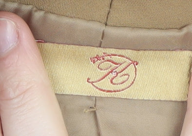 Beige Women’s Blazer S Regular Open Front Lined Lightweight - Image 4