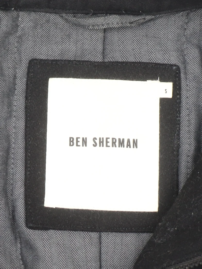 Ben Sherman Men's Black Wool Military Jacket Size S - Image 4