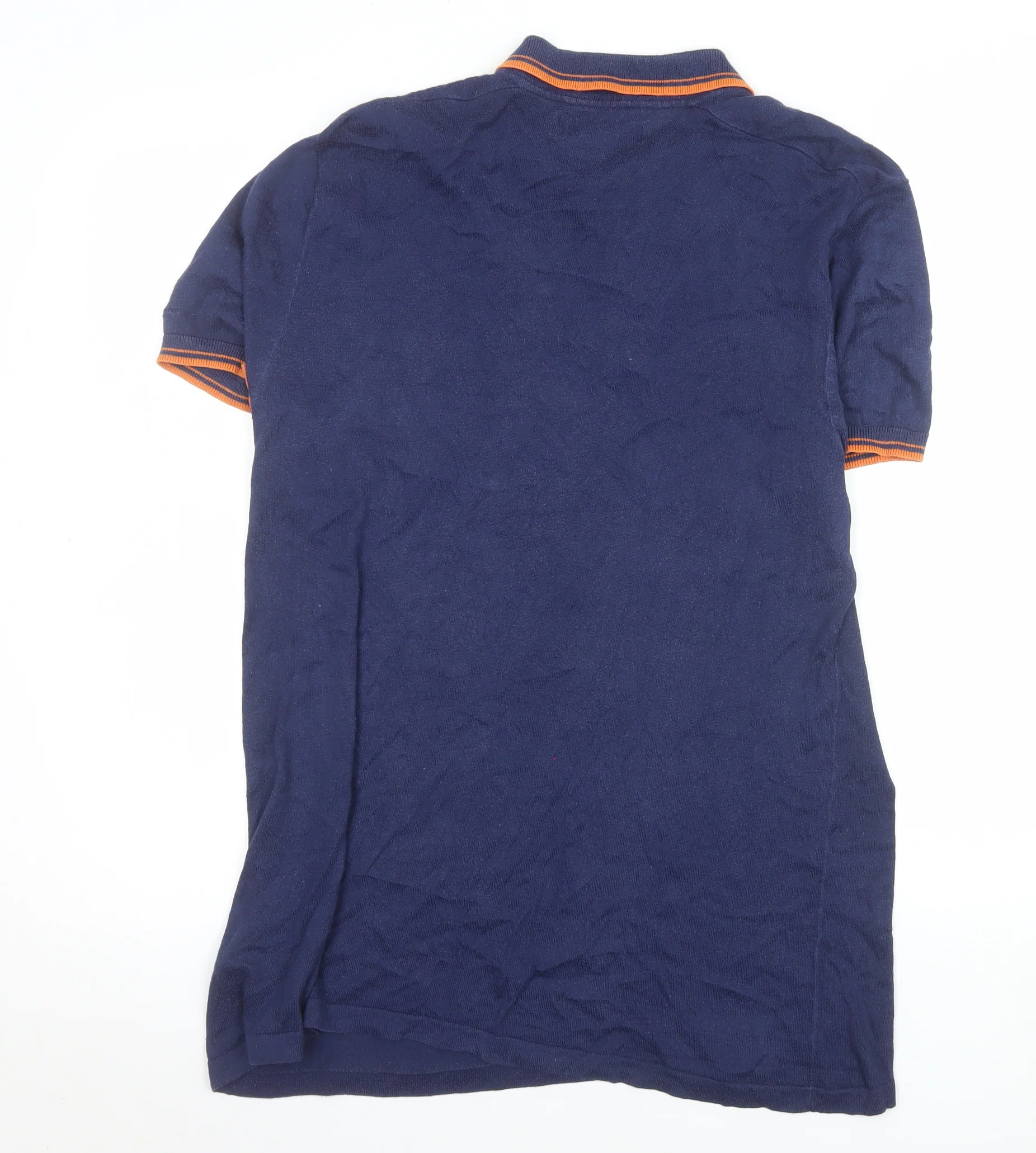 Ben Sherman Men's Blue Cotton Polo Shirt Size L Short Sleeve - Image 3