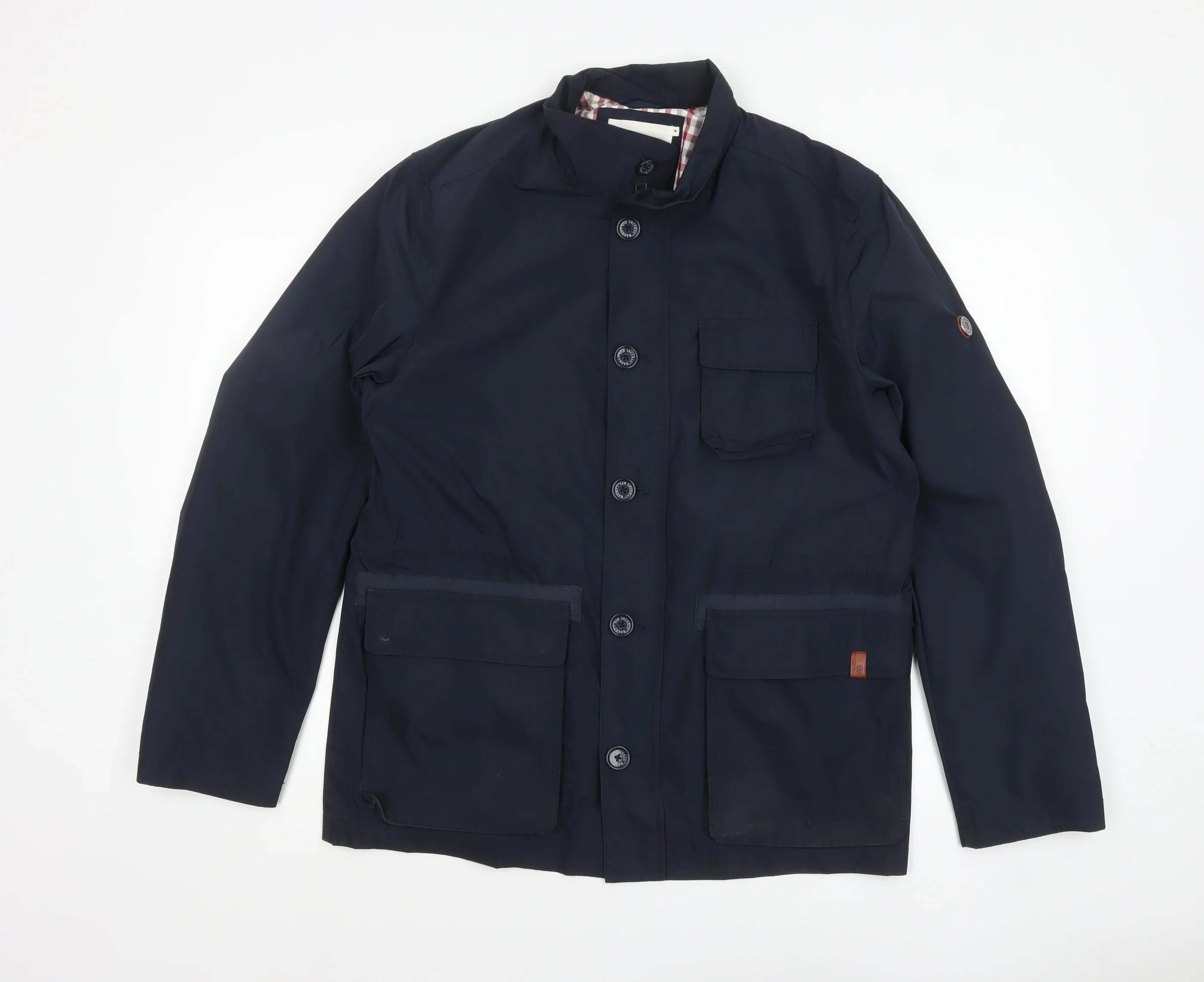 Ben Sherman Men's Blue Mid-Length Polyester Casual Jacket M
