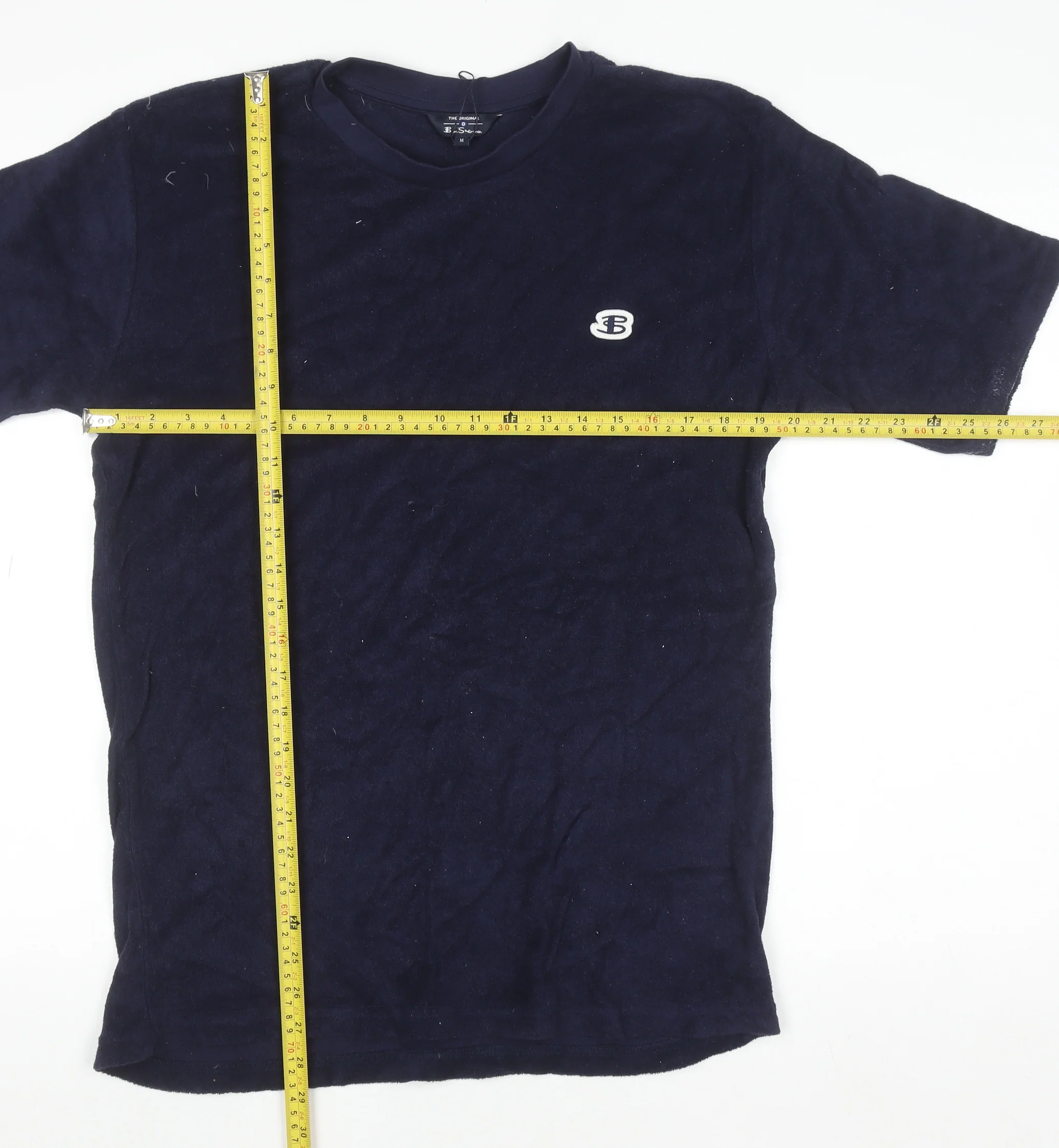 Ben Sherman Men's Navy Cotton Crew Neck T-Shirt Size M - Image 2