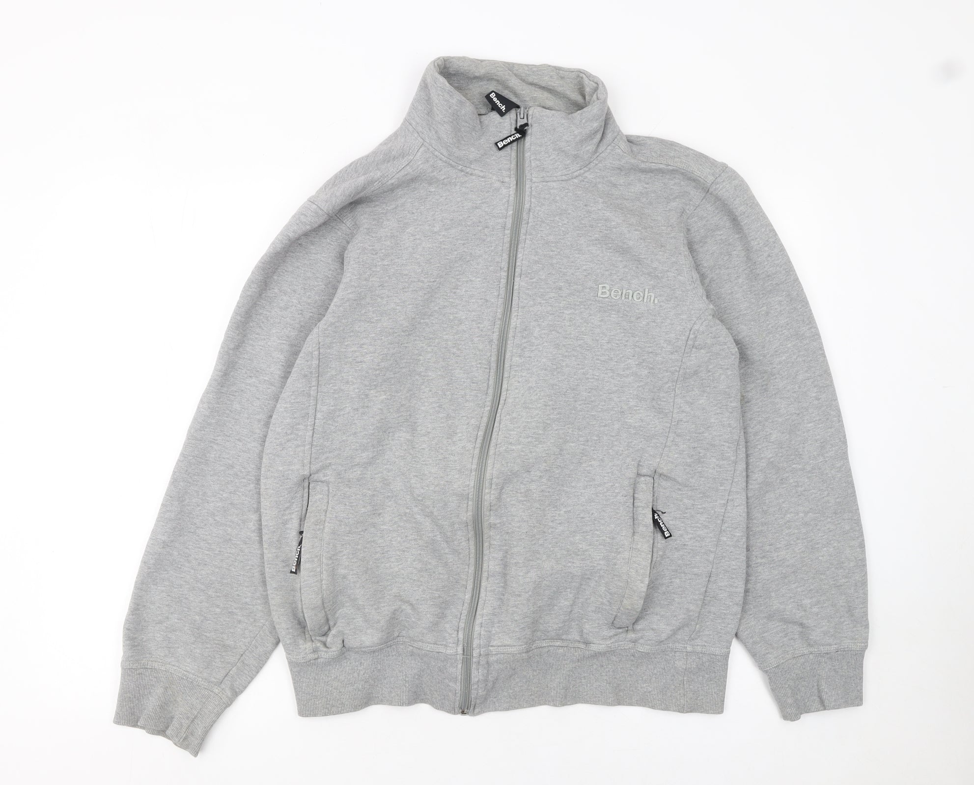 Bench Men’s Grey Full Zip Sweatshirt Jacket Size M