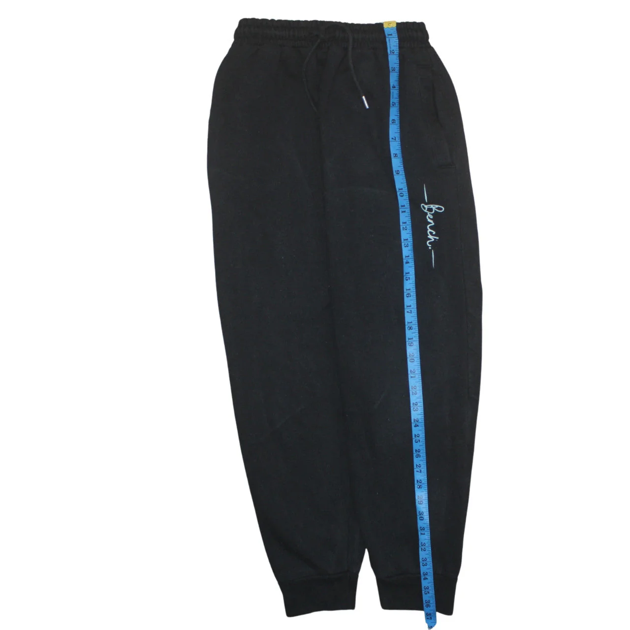 Bench Womens Black Jogger Sweatpants Size M Elastic Waist Tapered Fit - Image 2