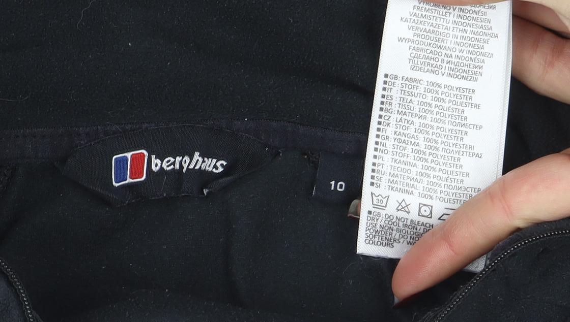 Berghaus Women's Black Size 10 Fleece Pullover Sweatshirt 1/2 Zip Lightweight - Image 4