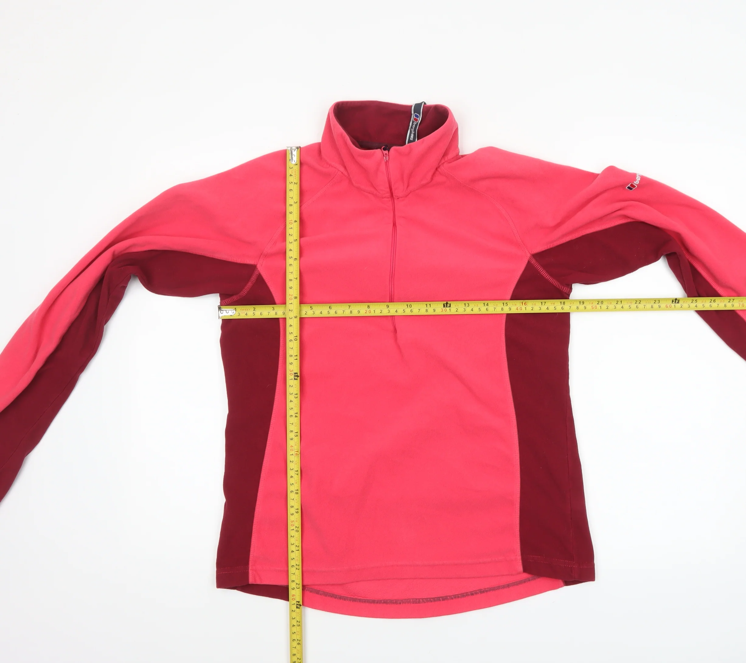 Berghaus Women's Pink 1/2 Zip Fleece Pullover Size 14 - Image 2