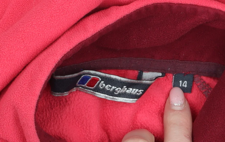 Berghaus Women's Pink 1/2 Zip Fleece Pullover Size 14 - Image 5