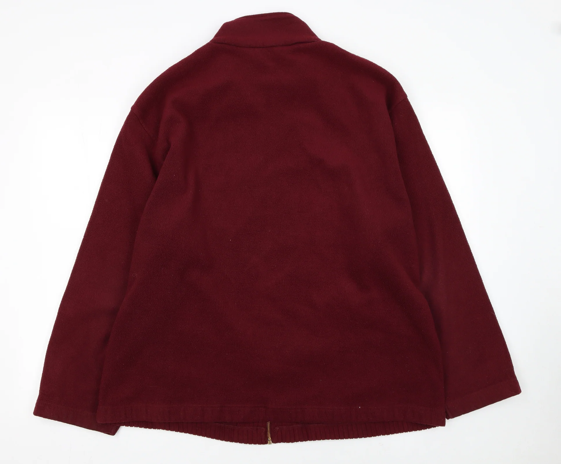 Berkertex Men's Red Fleece Full Zip Jacket Size L - Image 3