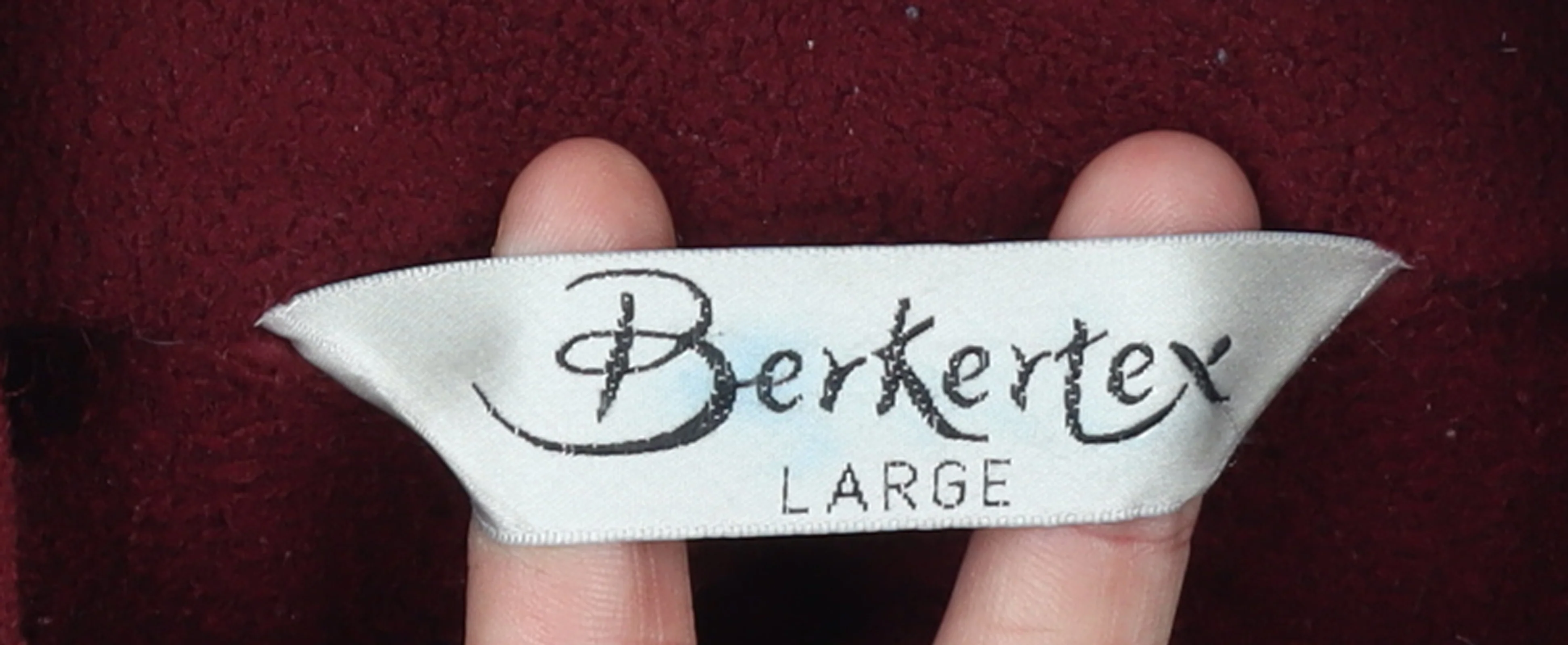 Berkertex Men's Red Fleece Full Zip Jacket Size L - Image 4