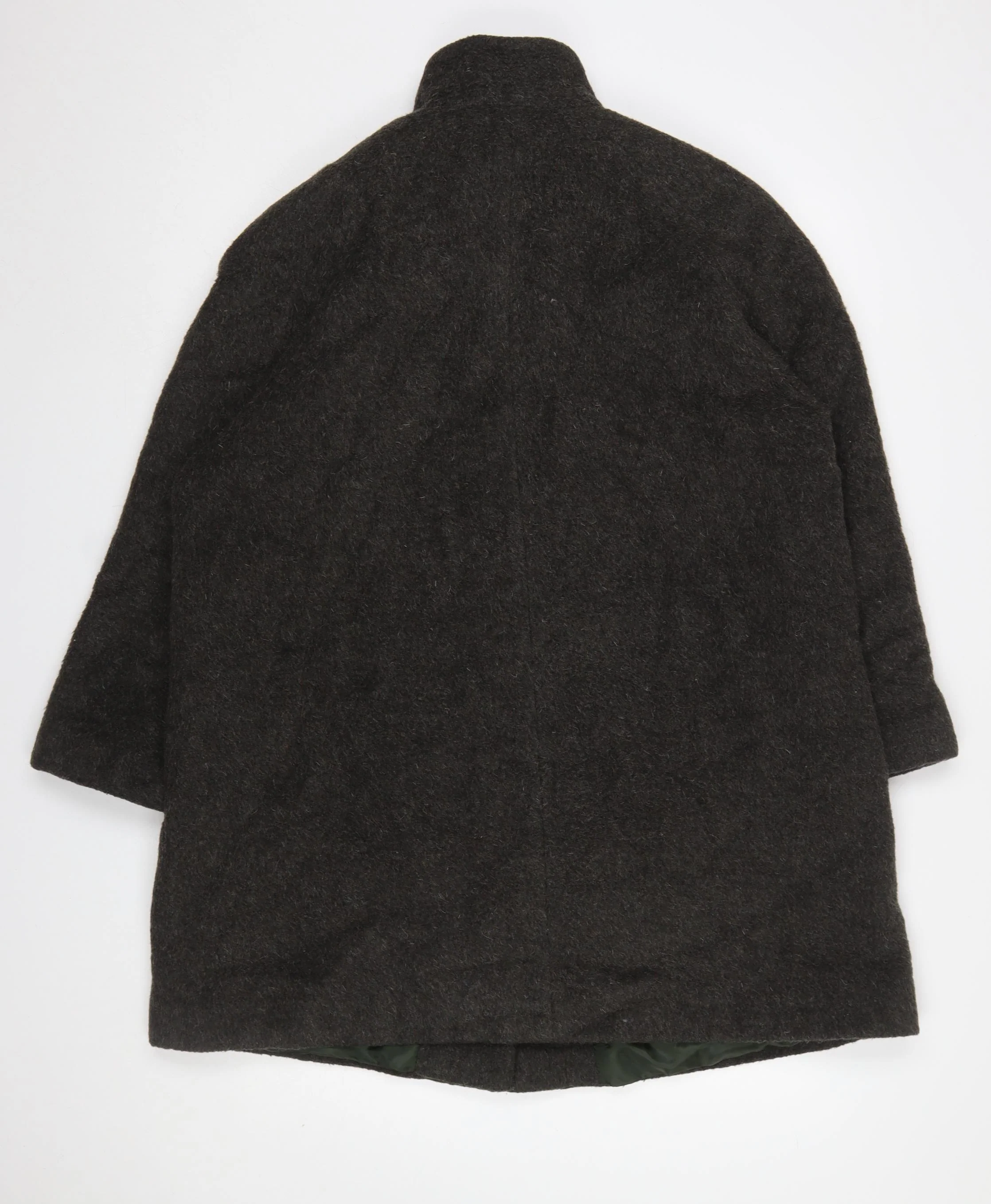 Berkertex Women Brown Wool Blend Overcoat Size 16 - Image 3