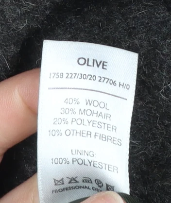 Berkertex Women Brown Wool Blend Overcoat Size 16 - Image 5