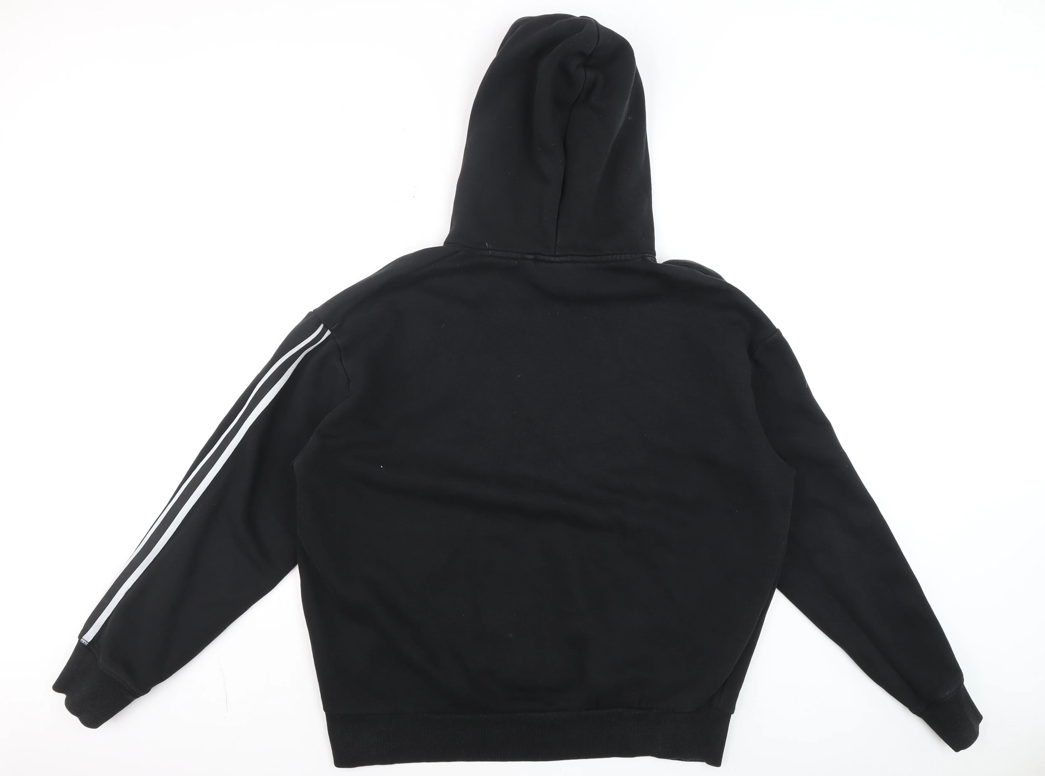 Bershka Men's Black XL Pullover Hoodie Graphic Print Sportswear - Image 3