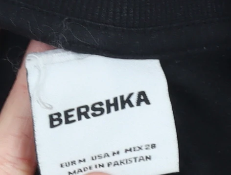 Bershka Womens Black 90s Kansas City 1/4 Zip Sweatshirt Size 12 - Image 4