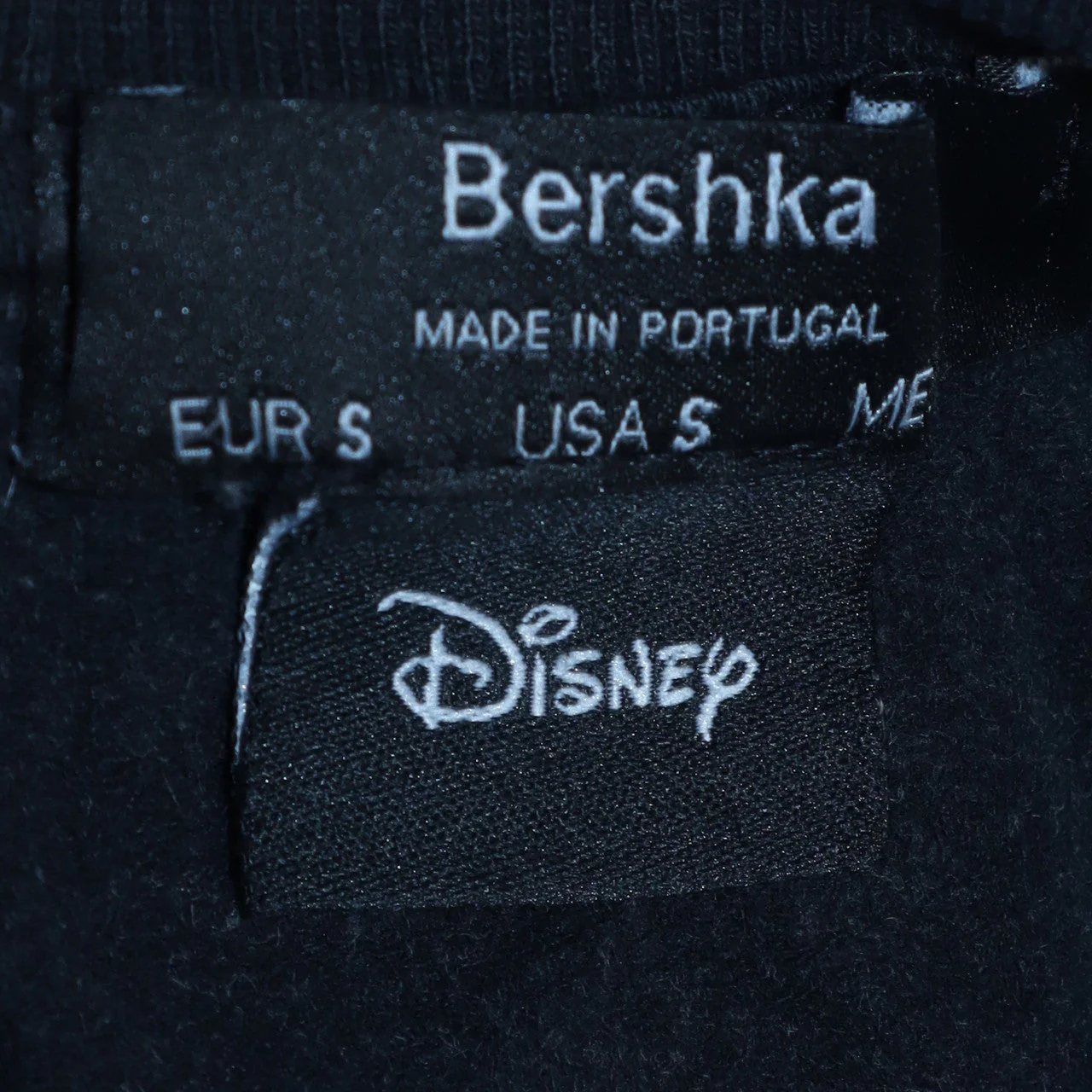Bershka Womens Black Stitch Disney Graphic Pullover Sweatshirt Size S - Image 5