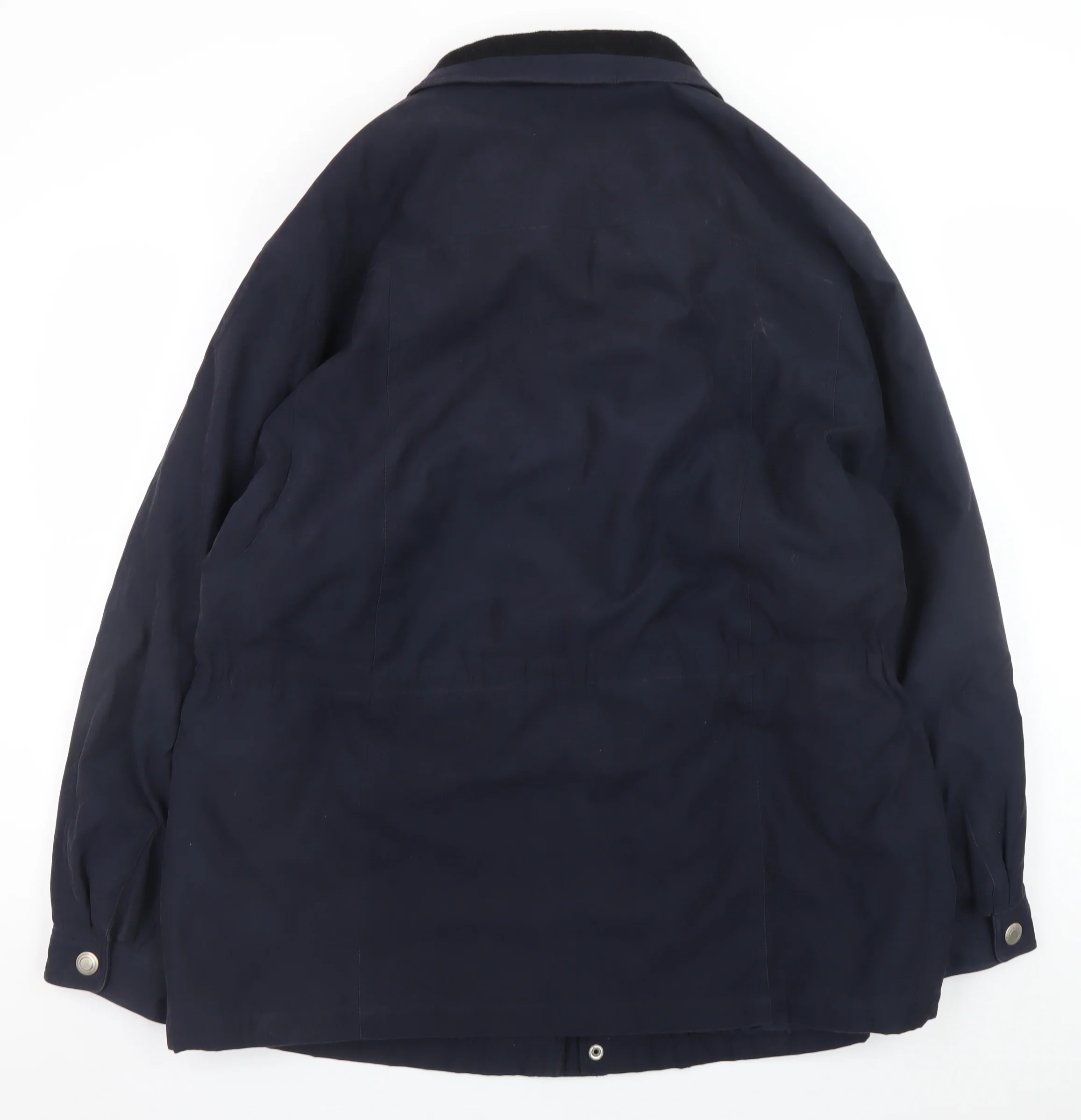 BHS Men’s Blue XL Parka Jacket Polyester Nylon Water Resistant - Image 3
