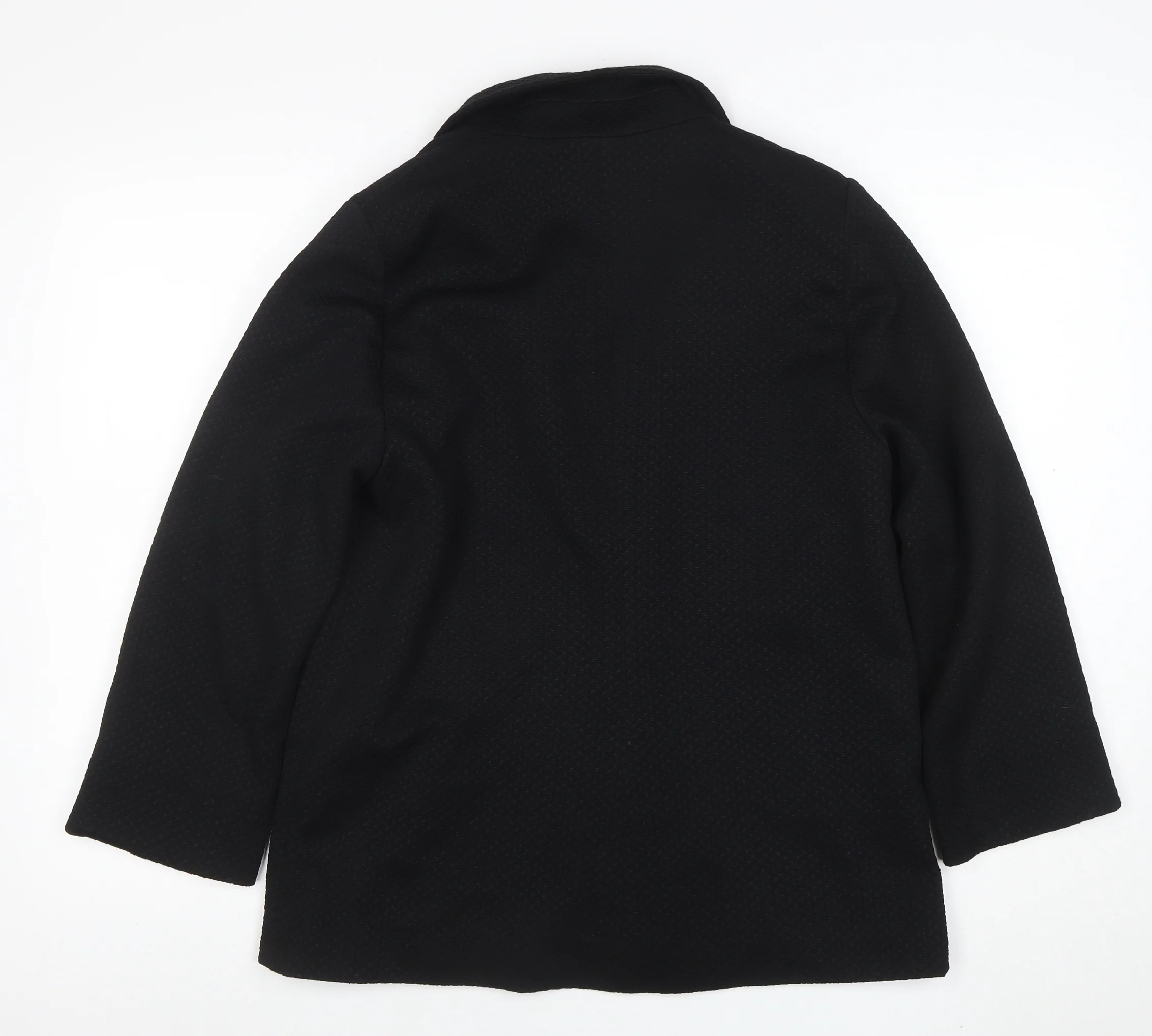 BHS Women Black Blazer Jacket Size 16 Classic Workwear - Image 3