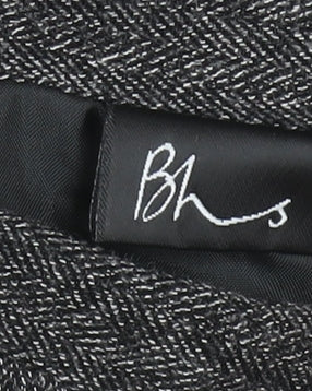 BHS Women’s Grey Herringbone A-Line Midi Skirt Size 14 - Image 4