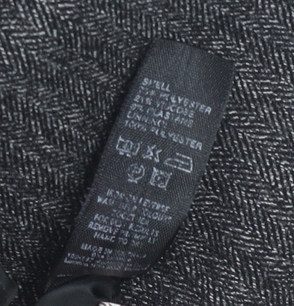 BHS Women’s Grey Herringbone A-Line Midi Skirt Size 14 - Image 6